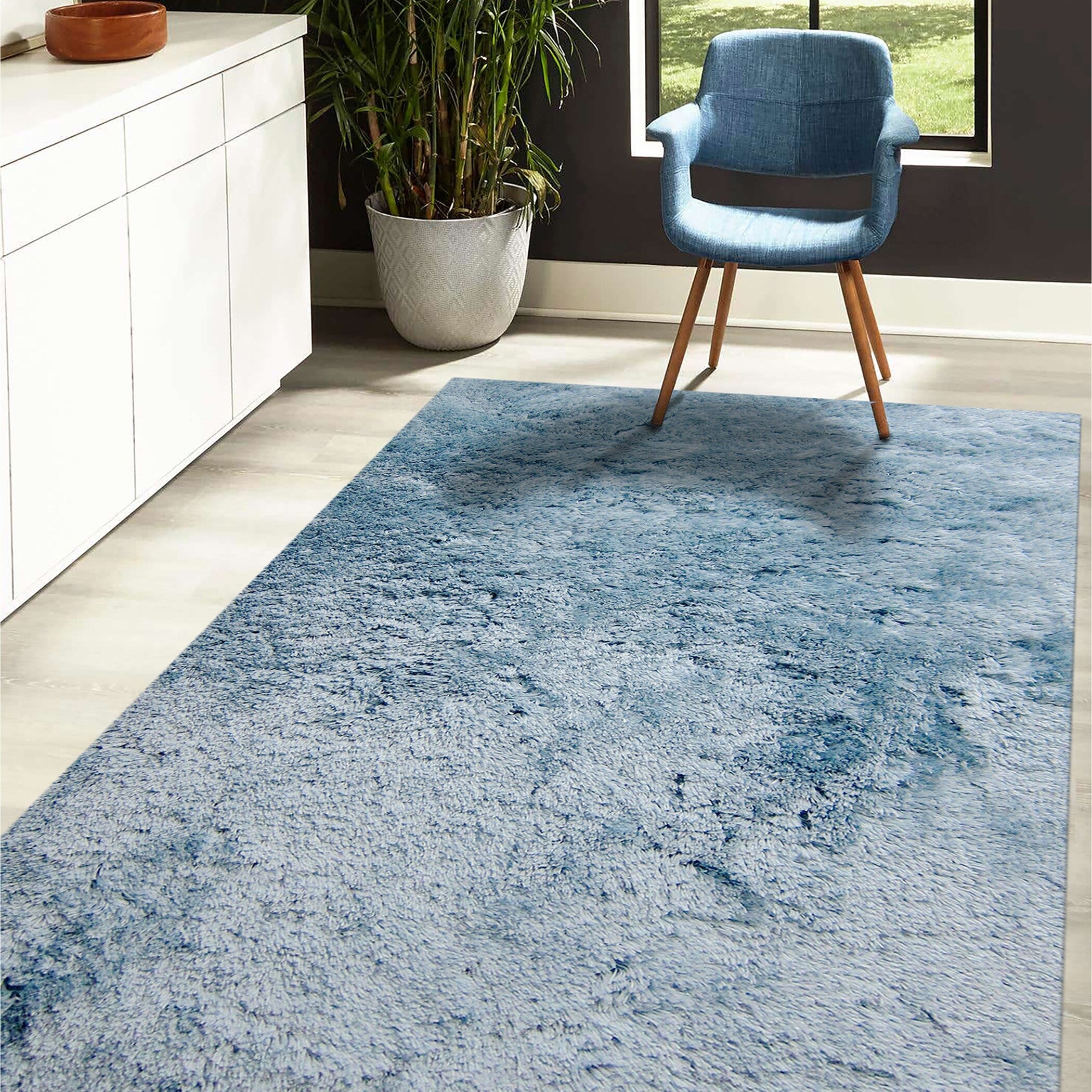 Justina Modern Plush Shag 3-inch Thick Rug