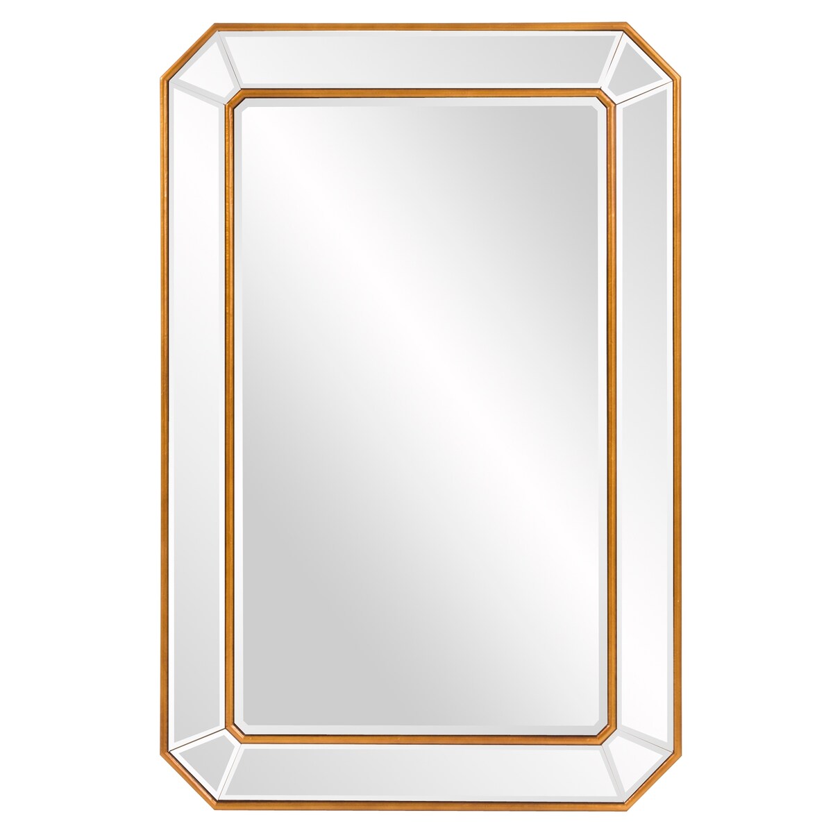 Allan Andrews Leopold Rectangle Wall Mirror - 36 H x 24 W