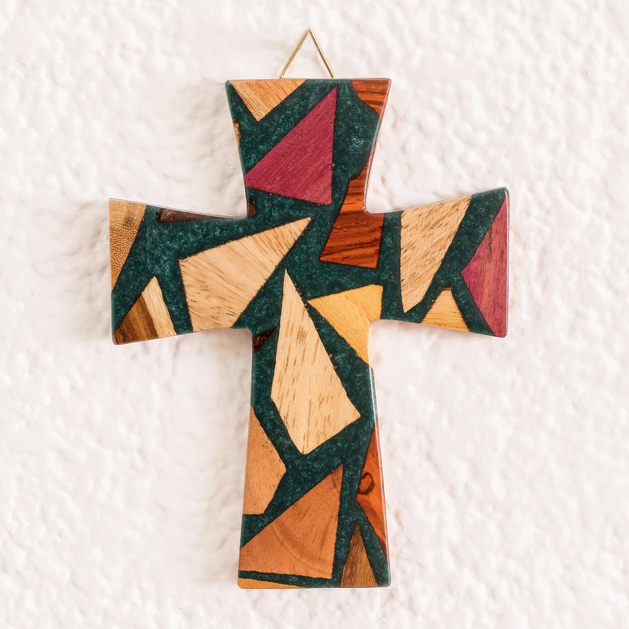 Novica Handmade Forest Faith Reclaimed Wood Cross