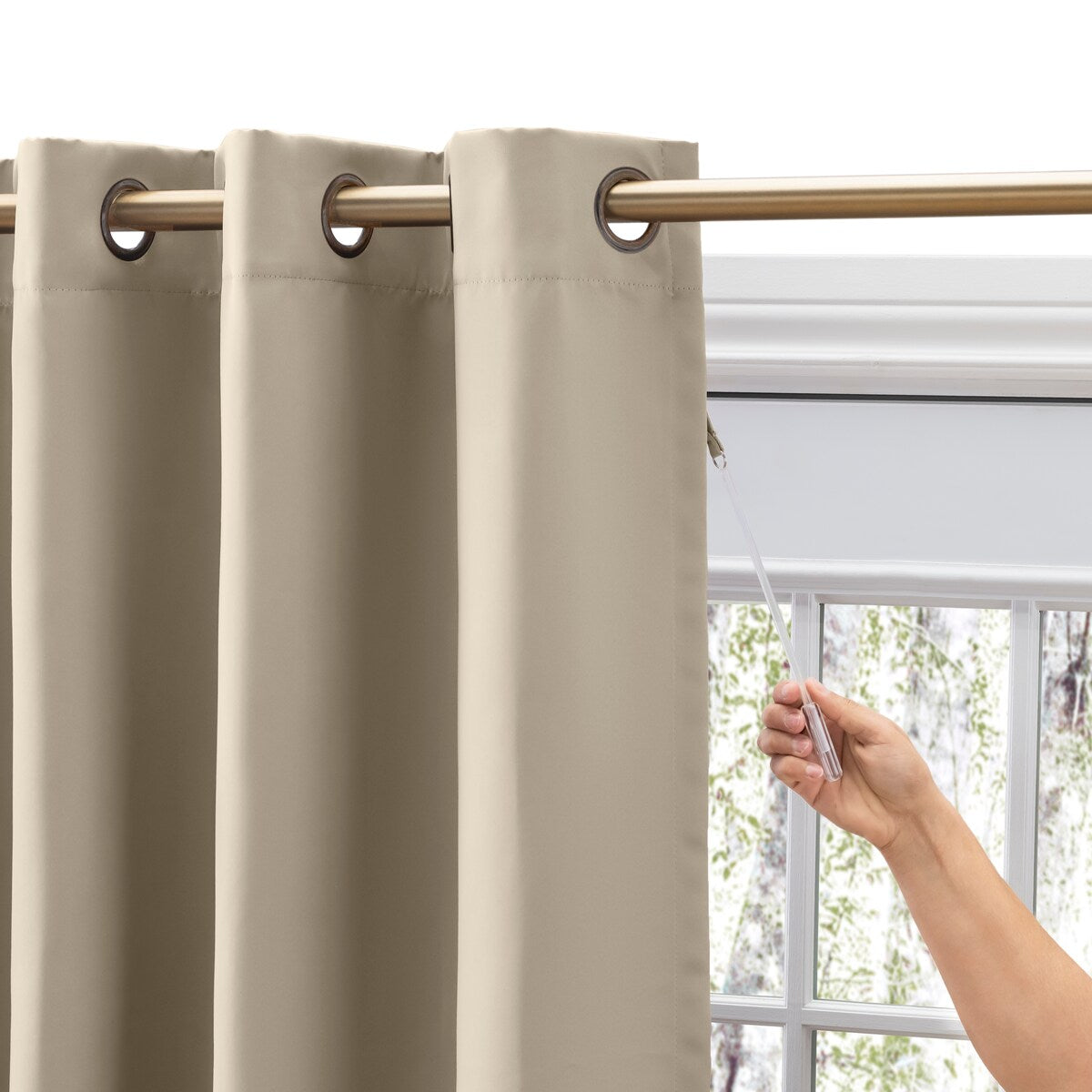 Ultimate Blackout Grommet Top Patio Curtain Panel - 112 Wide