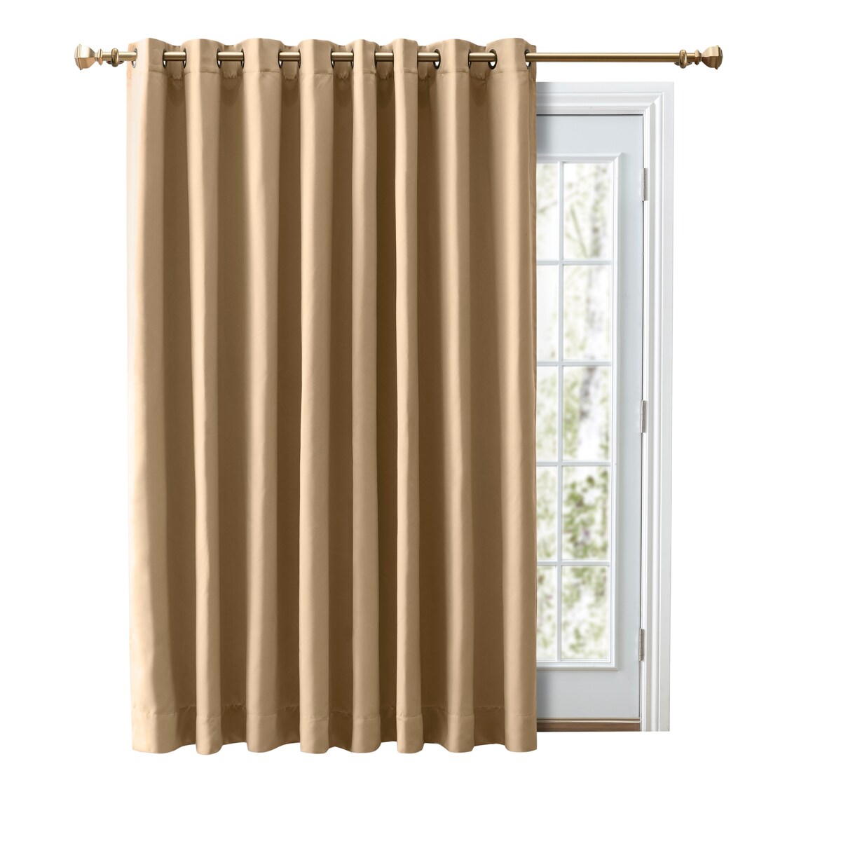 Ultimate Blackout Grommet Top Patio Curtain Panel - 112 Wide