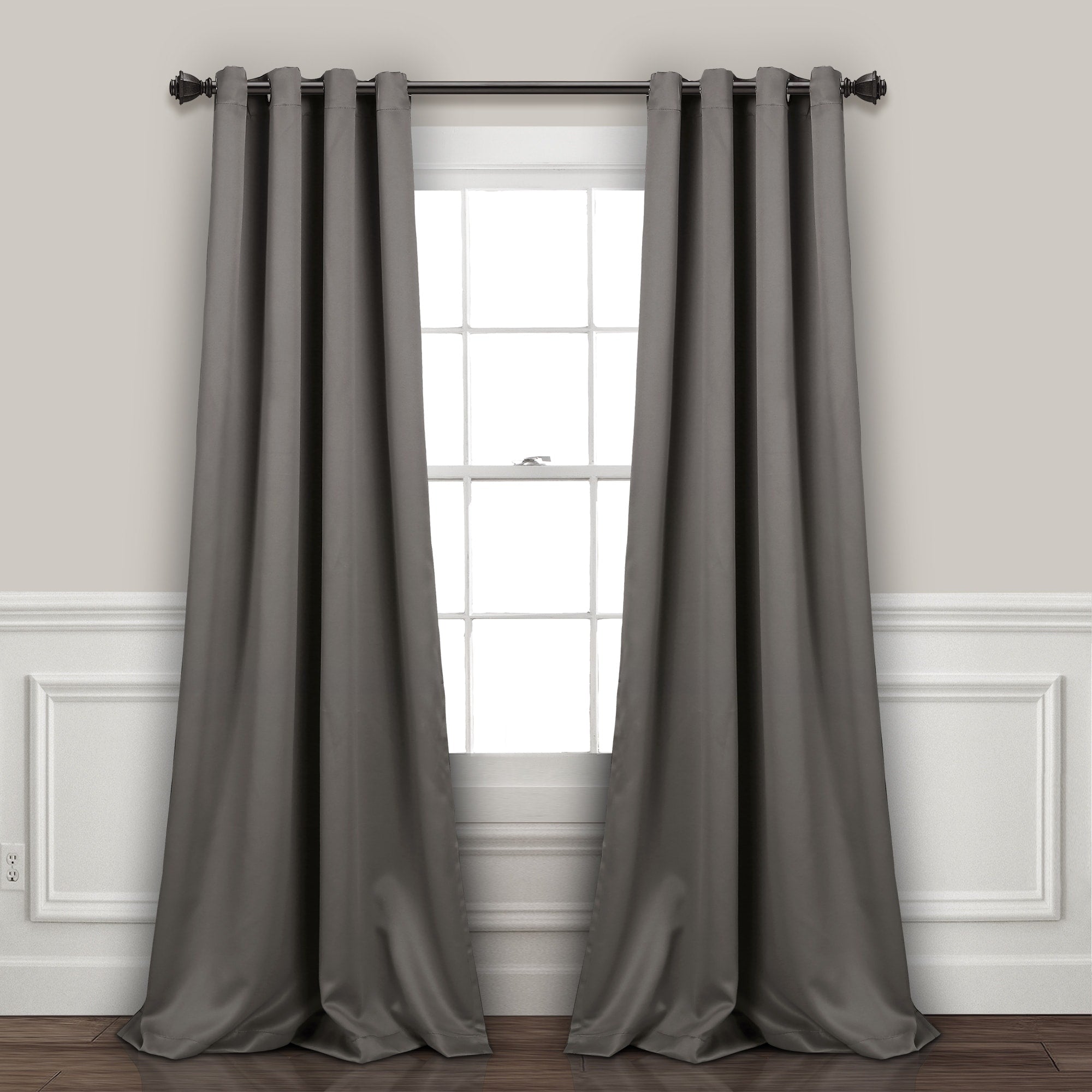 Lush Decor Insulated Grommet Blackout Curtain Panel Pair