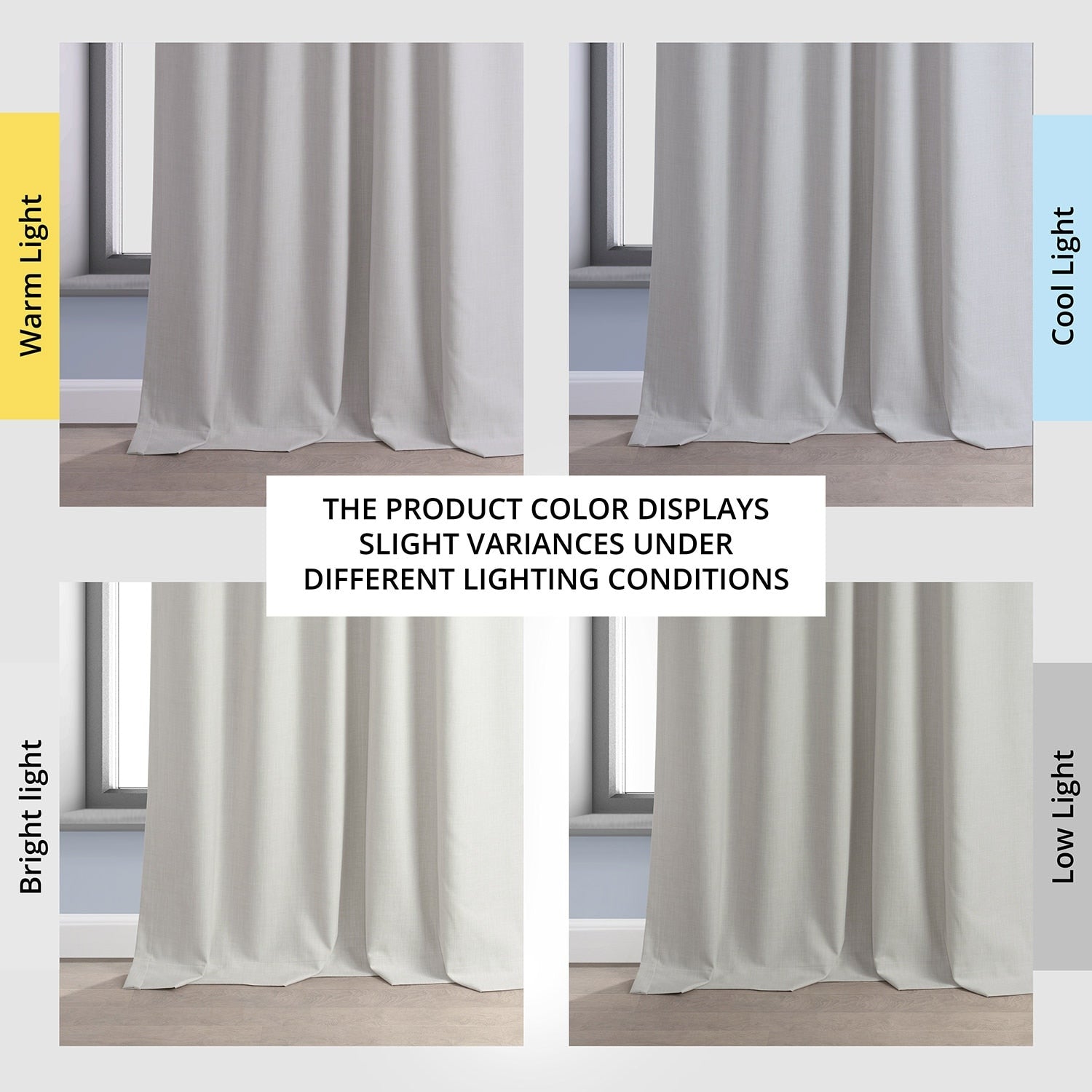 Exclusive Fabrics Performance Linen Luxury Blackout Curtains (1 Panel) - Thermal Insulation, Elegant Blackout Drapery