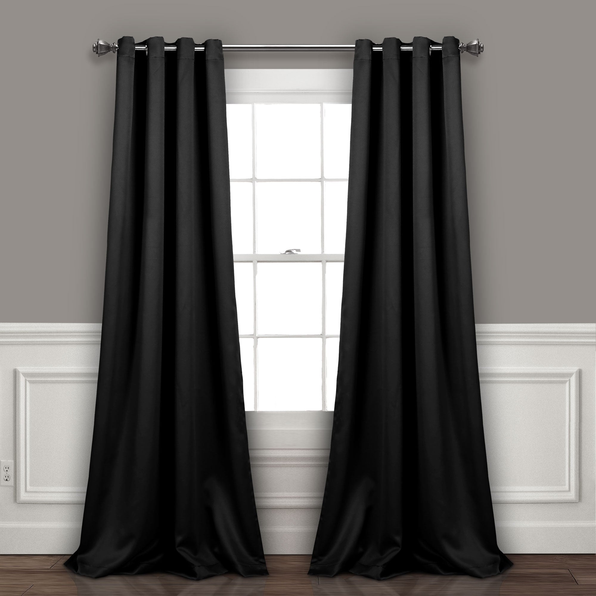 Lush Decor Insulated Grommet Blackout Curtain Panel Pair