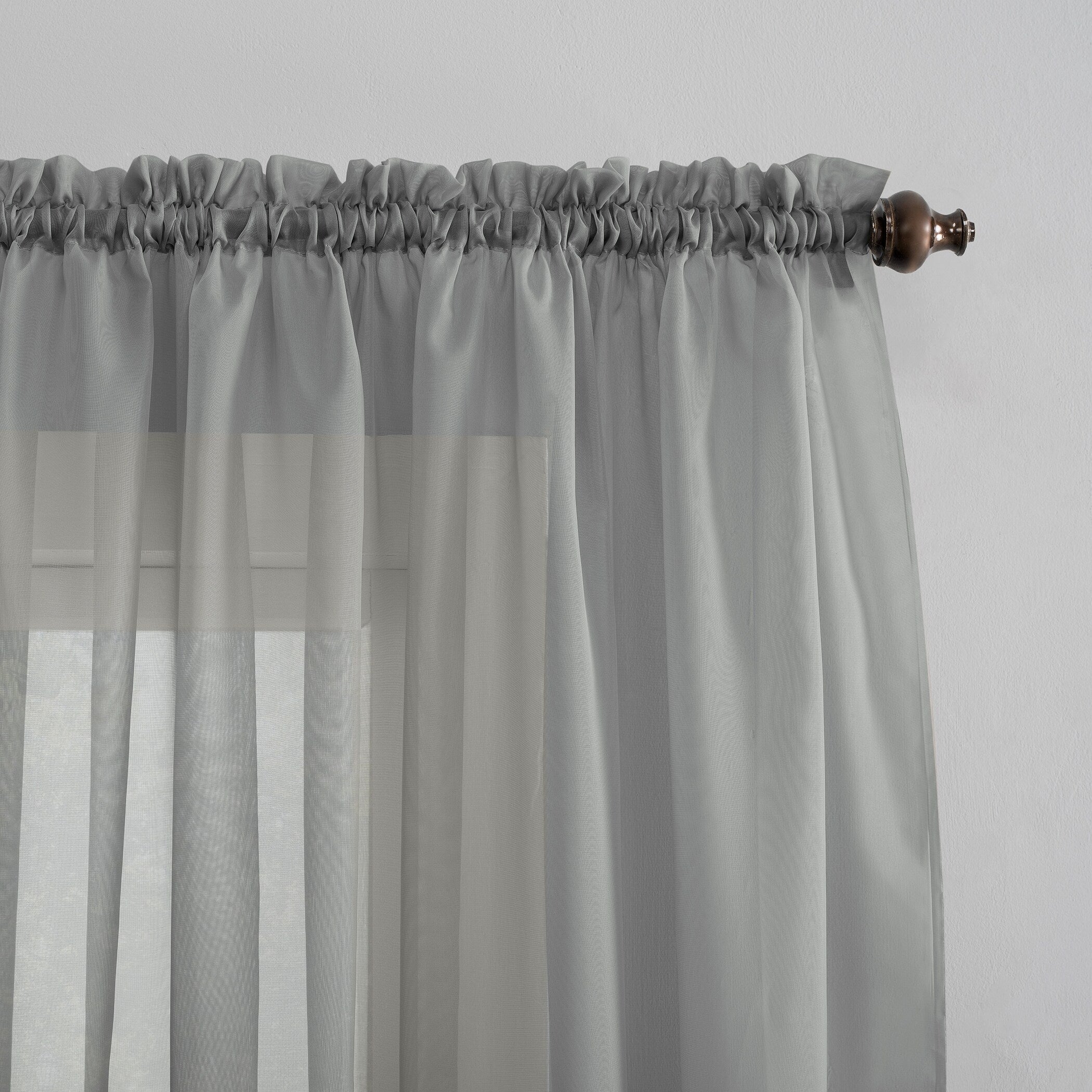 No. 918 Emily Voile Sheer Rod Pocket 1-Piece Curtain Panel, Single Panel