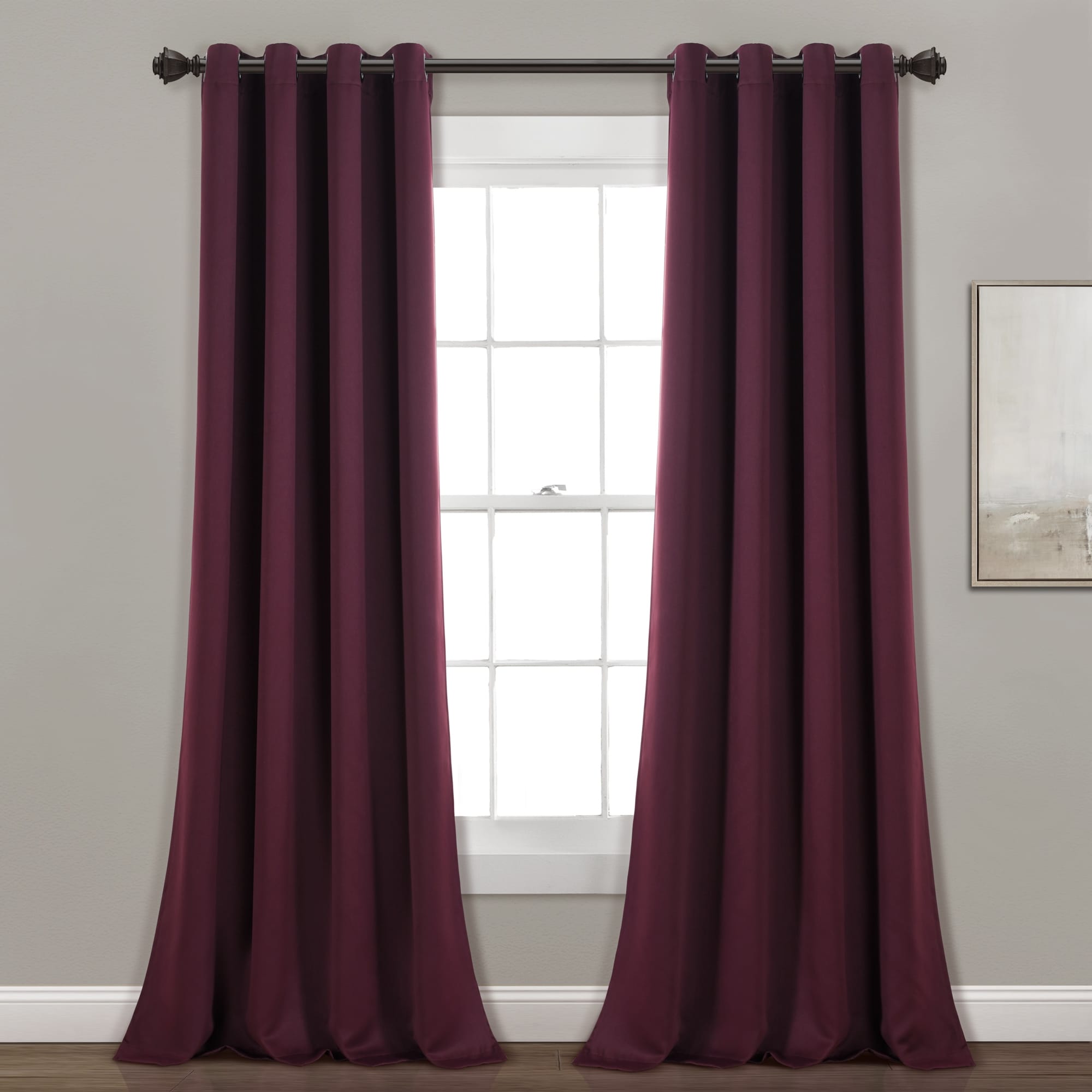 Lush Decor Insulated Grommet Blackout Curtain Panel Pair