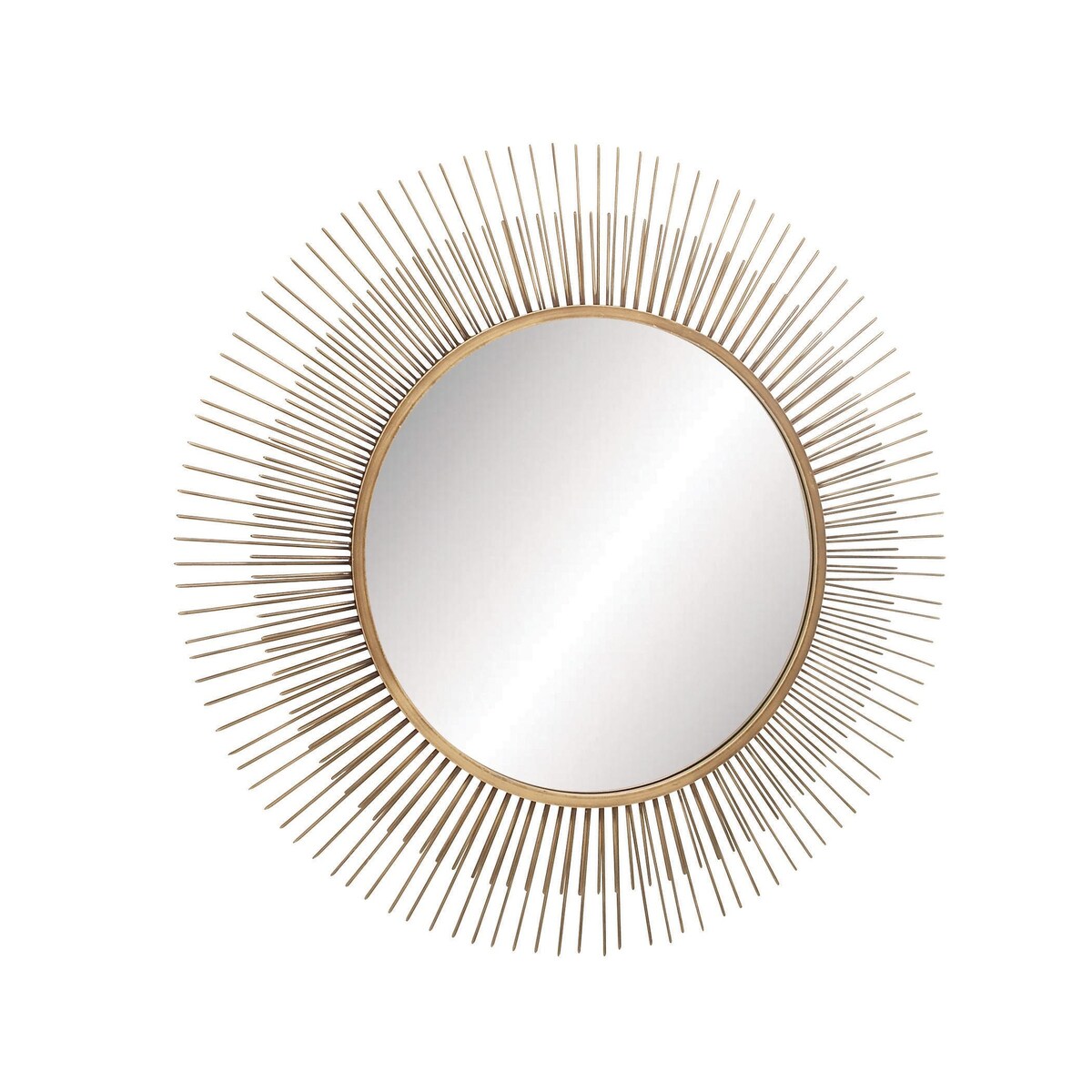 Metal Starburst Room Wall Mirror - Gold - Roche River Decor