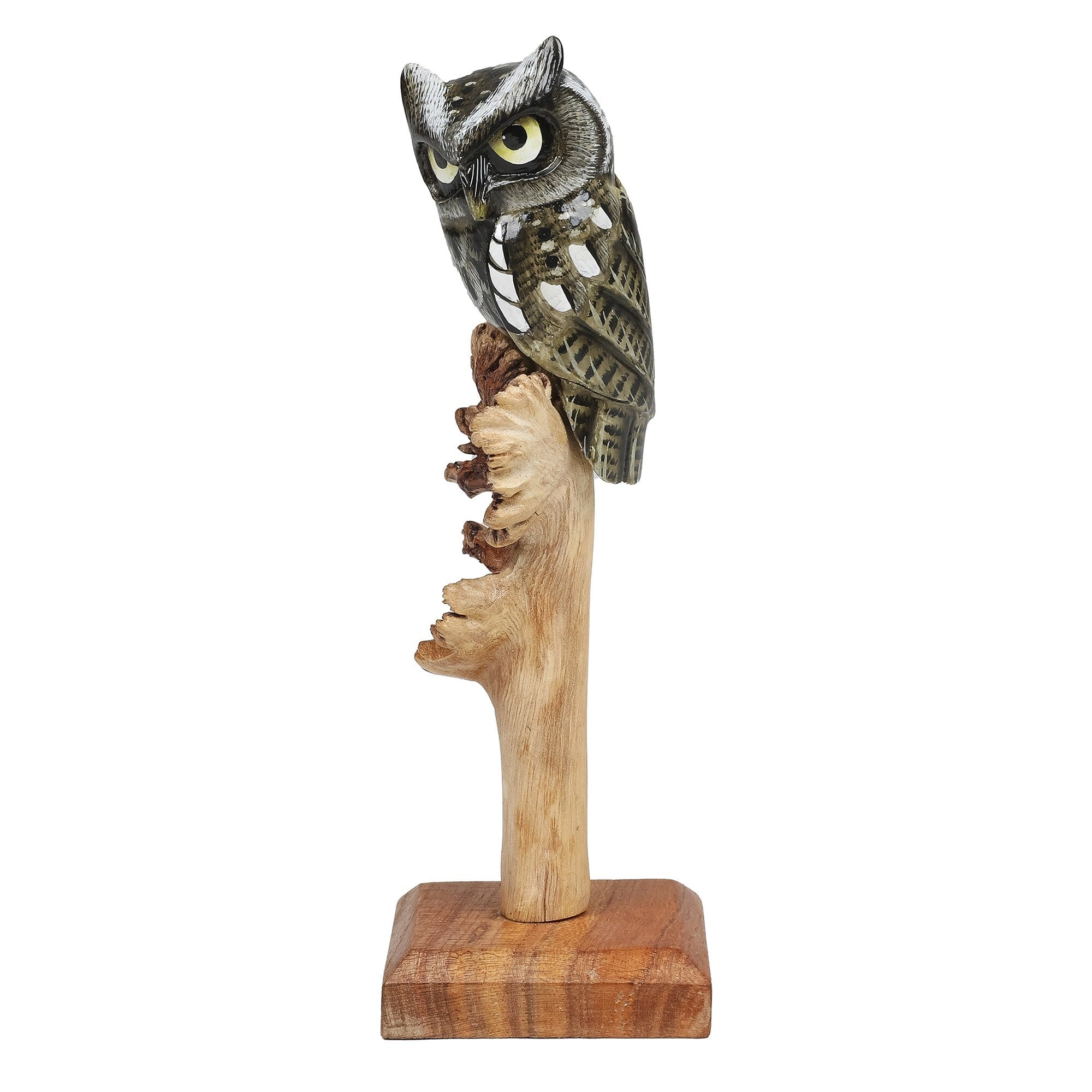 Novica Handmade The Owl Wood Sculpture