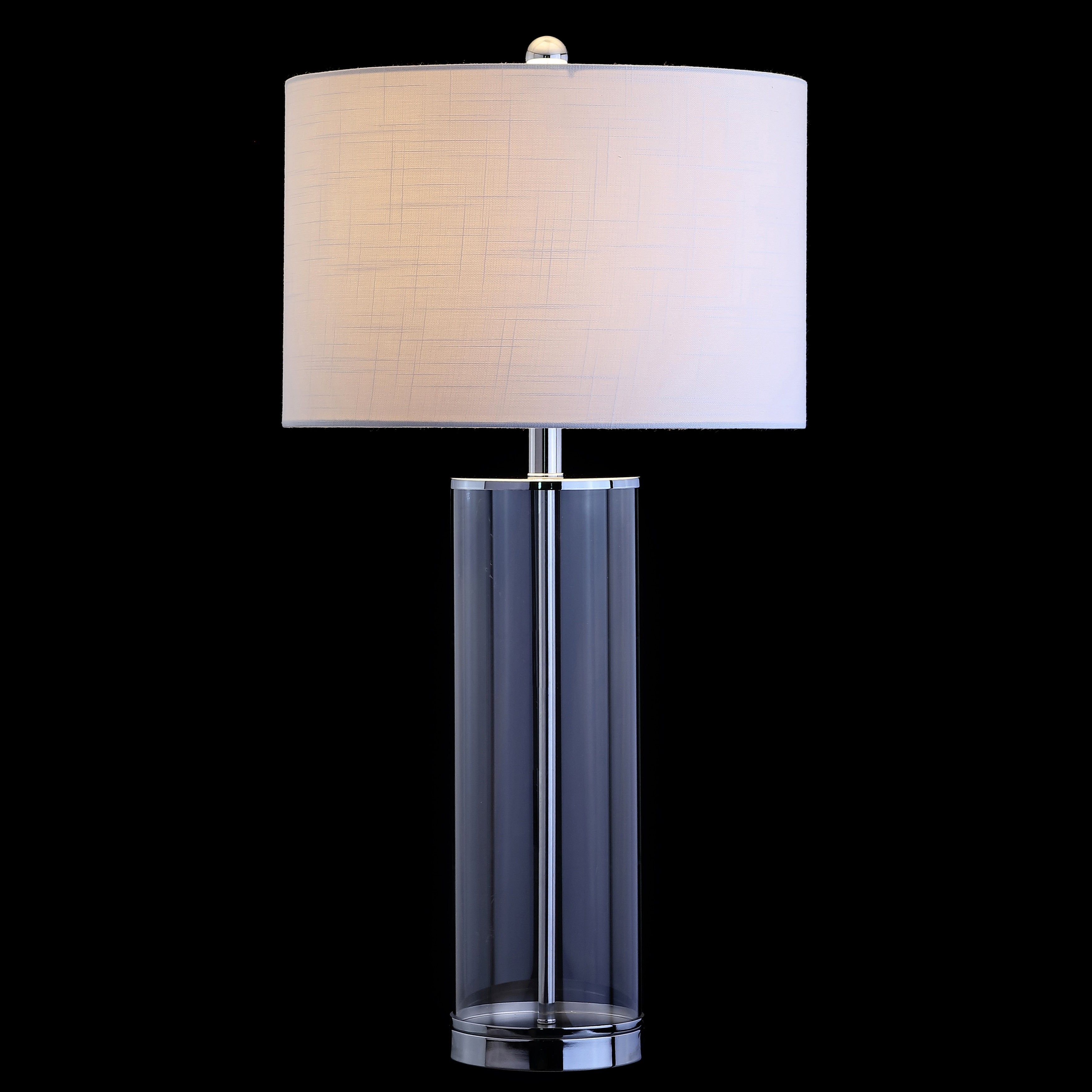 Parish 29 Glass LED Table Lamp, Clear/Chrome by JONATHAN Y