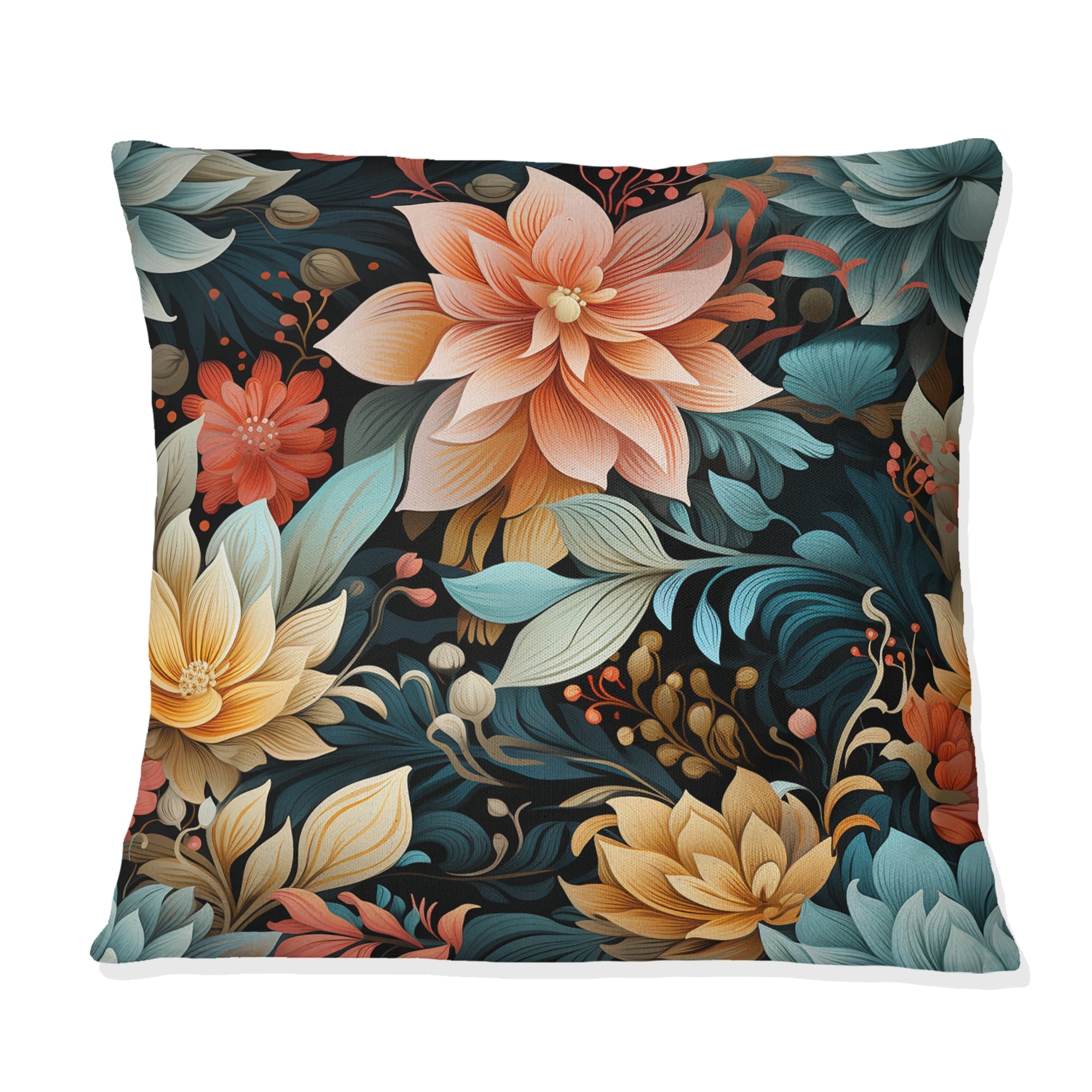 Designart Ultramodern Botanics Floral Pattern III Floral Printed Throw Pillow