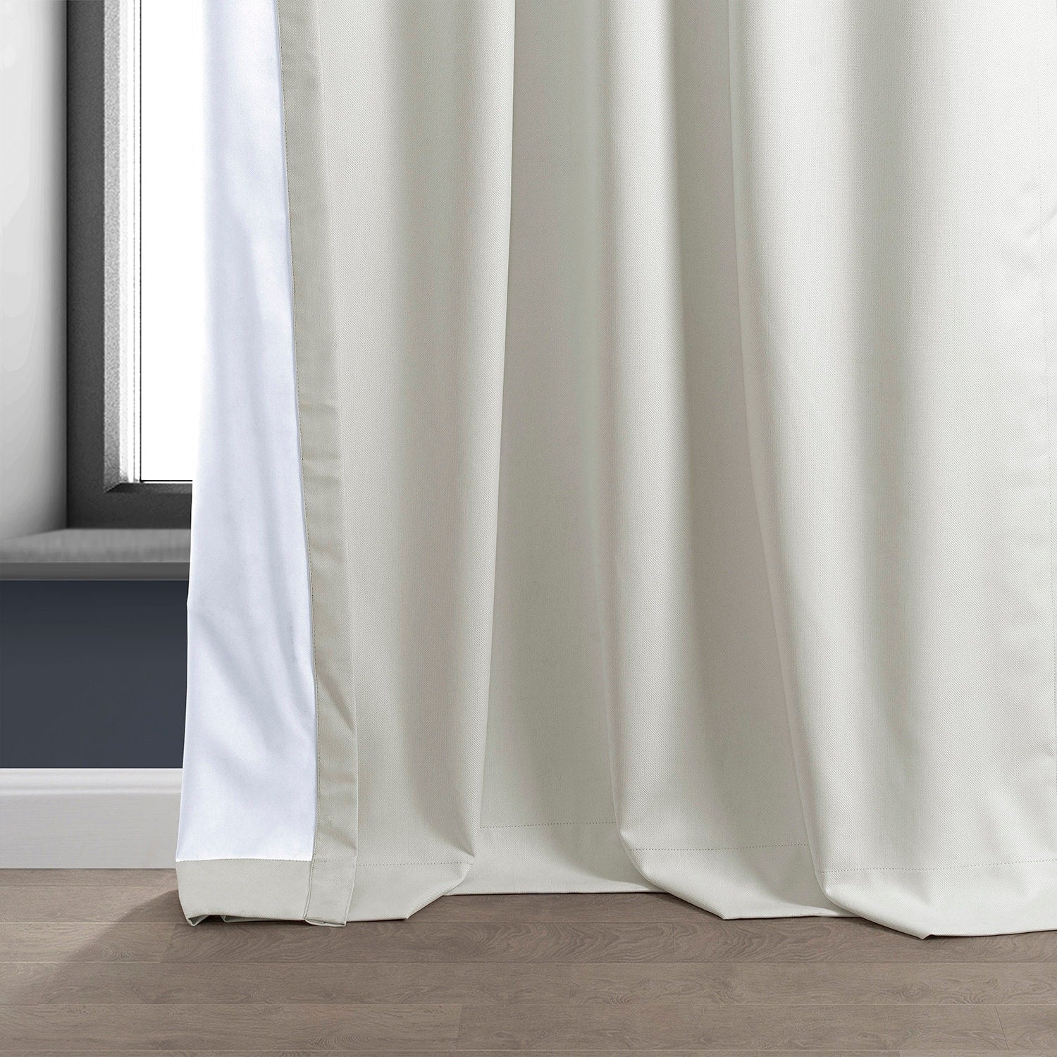 Exclusive Fabrics Performance Linen Luxury Blackout Curtains (1 Panel) - Thermal Insulation, Elegant Blackout Drapery