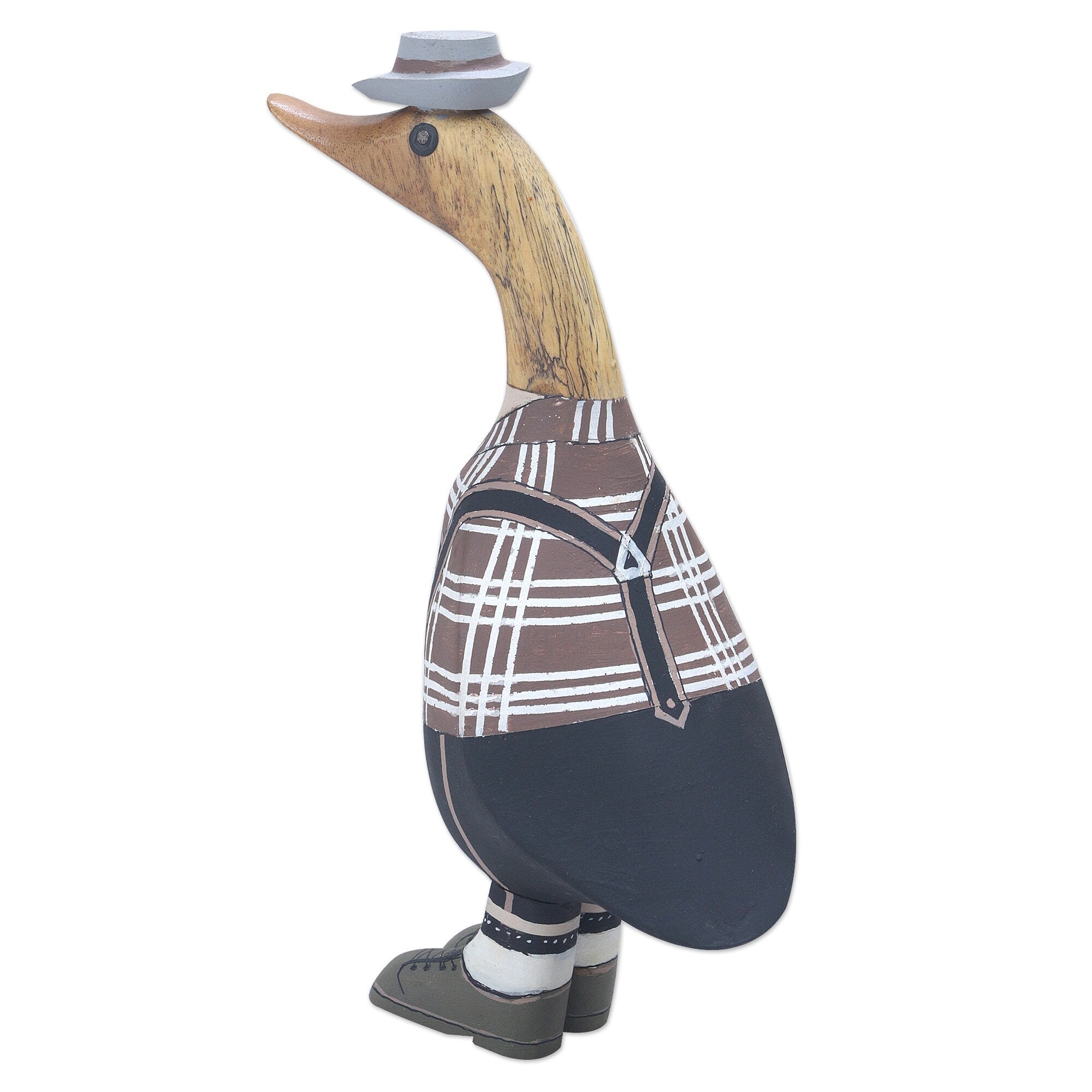 Novica Handmade Mister Duck In Germany Wood Sculpture