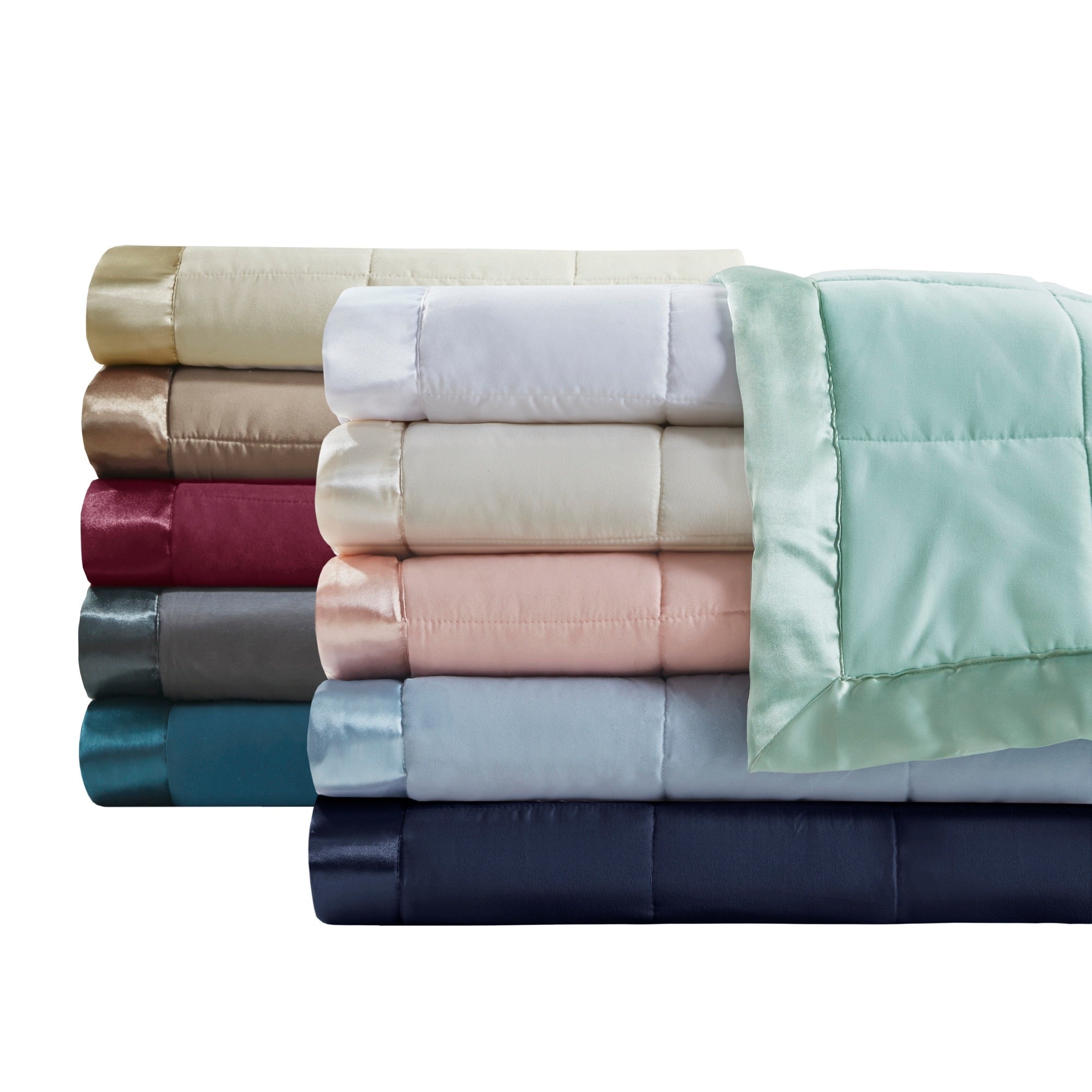 Madison Park Prospect Lightweight Down Alternative Blanket with Satin Trim