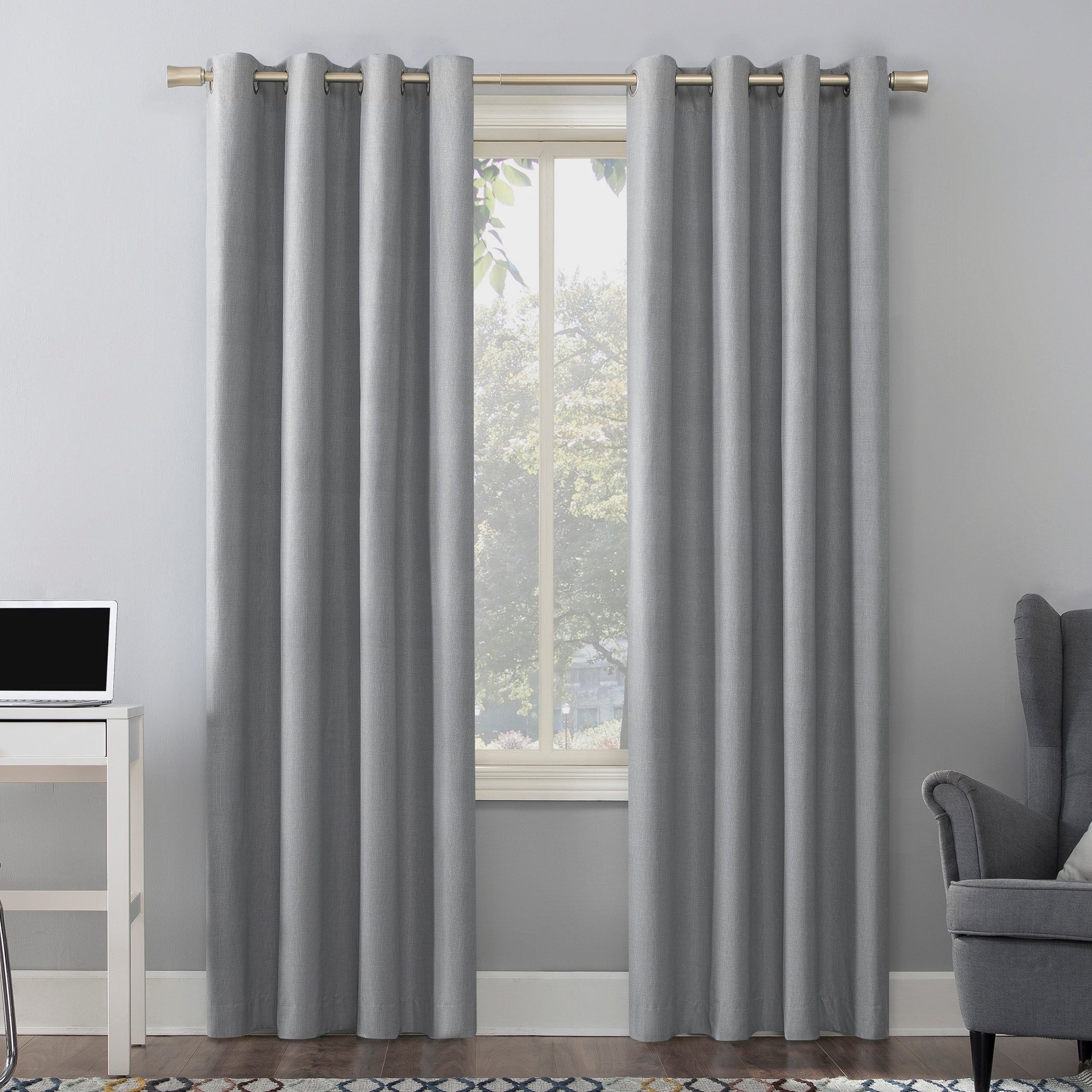 Sun Zero Duran Thermal Insulated Total Blackout Grommet 1-Piece Curtain Panel, Single Panel