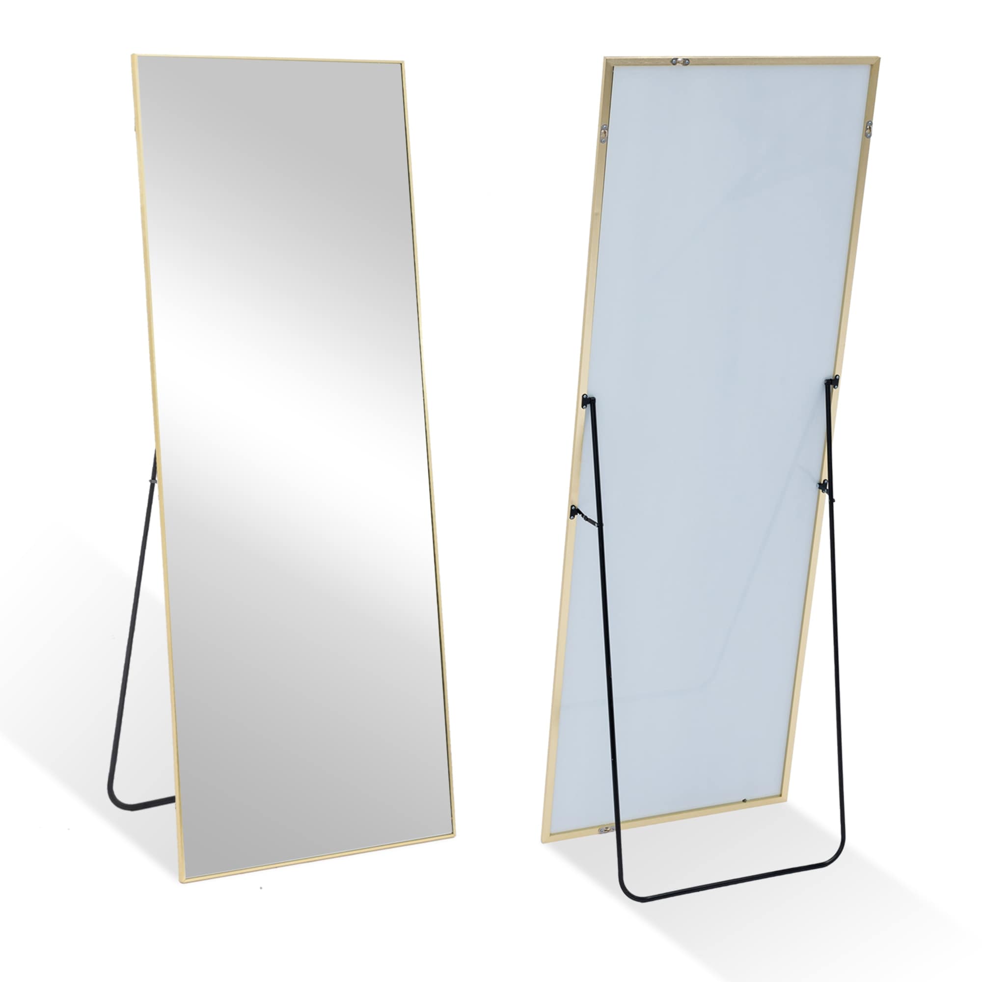 Rectangle Full Length Mirror,Floor Mirror with Stand,Hanging/Leaning