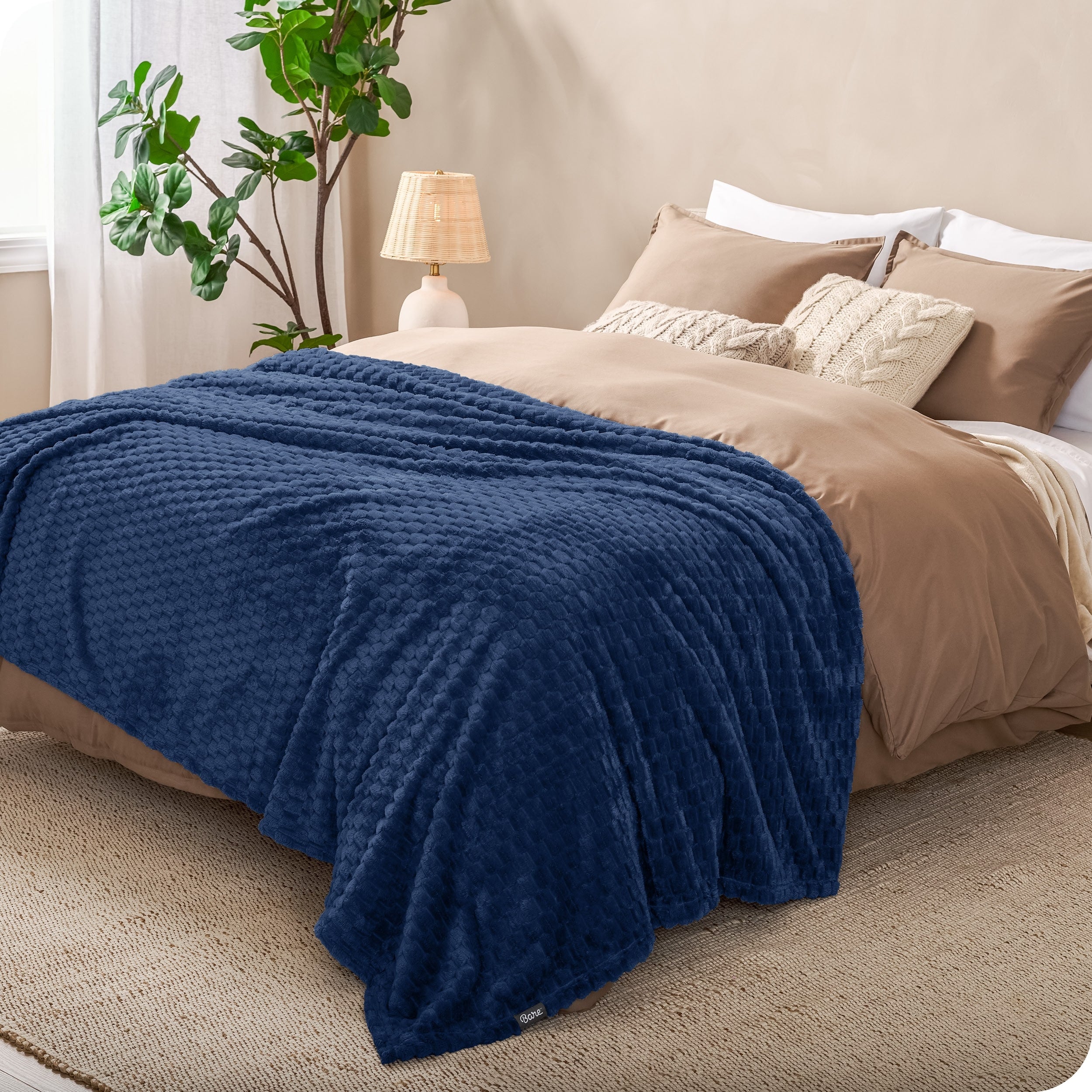 Bare Home Microplush Fleece Blanket - Ultra-Soft - Cozy Fuzzy Warm