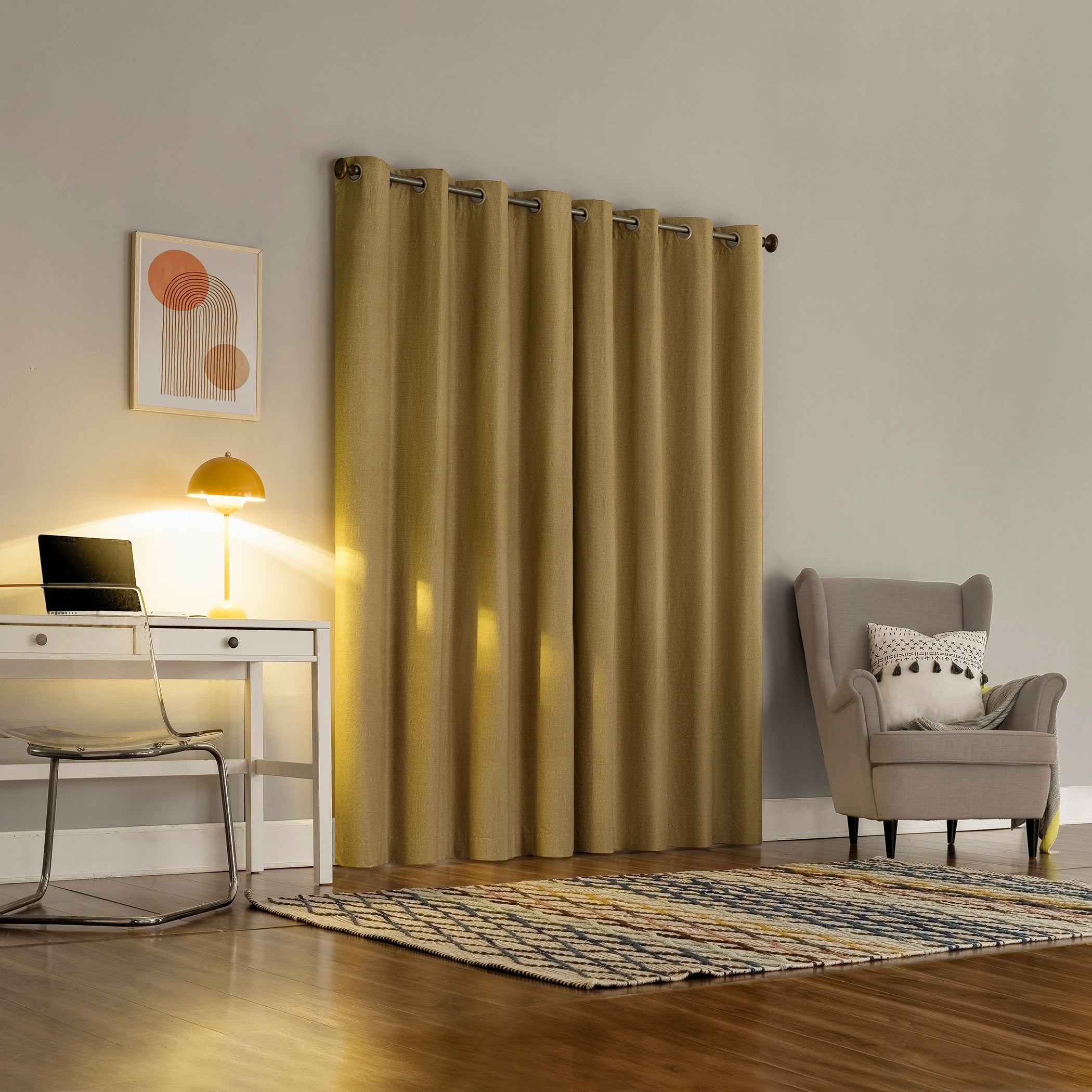 Sun Zero Duran Thermal Insulated Total Blackout Grommet 1-Piece Curtain Panel, Single Panel