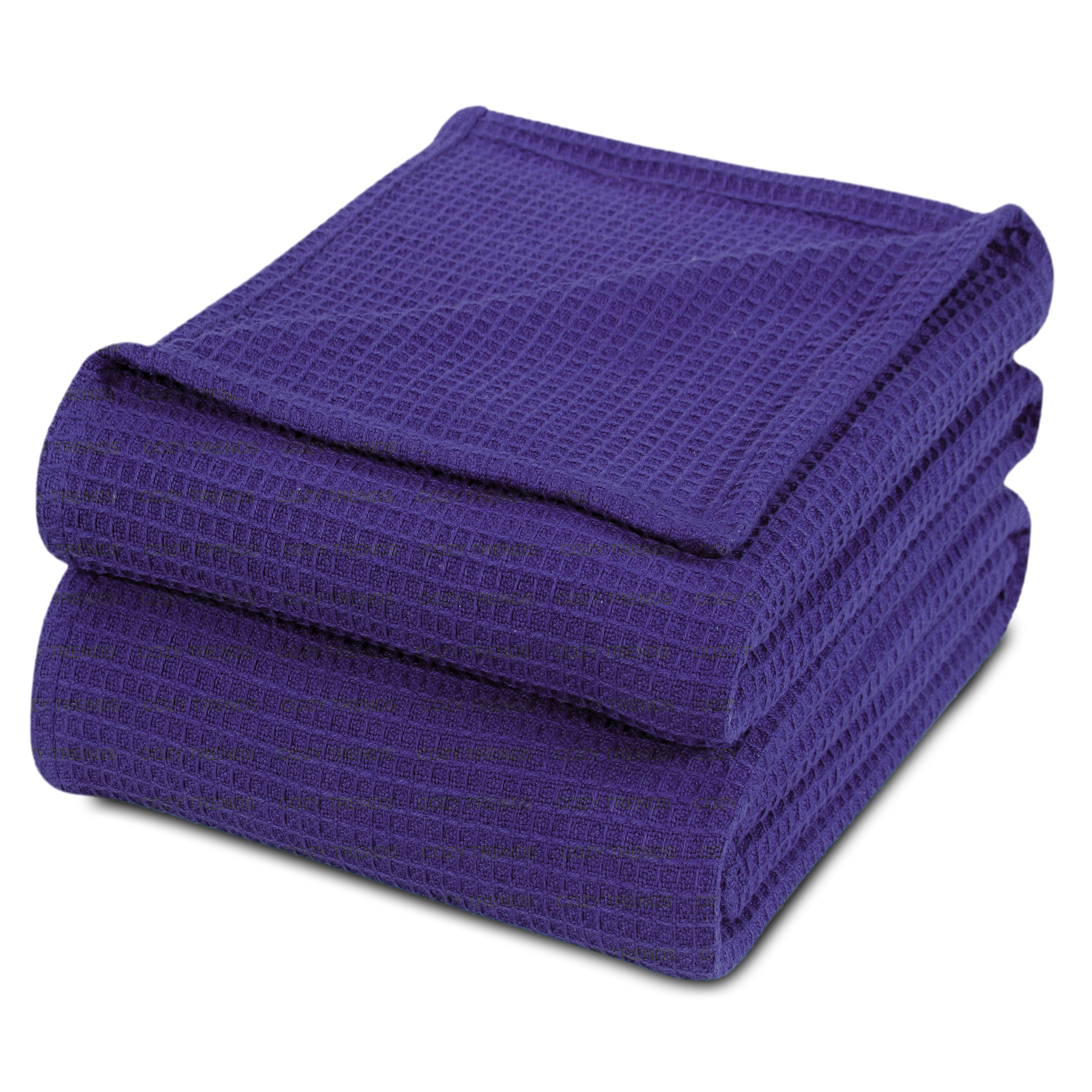 100-percent Cotton Waffle Weave Medium Weight All Season Thermal Blankets