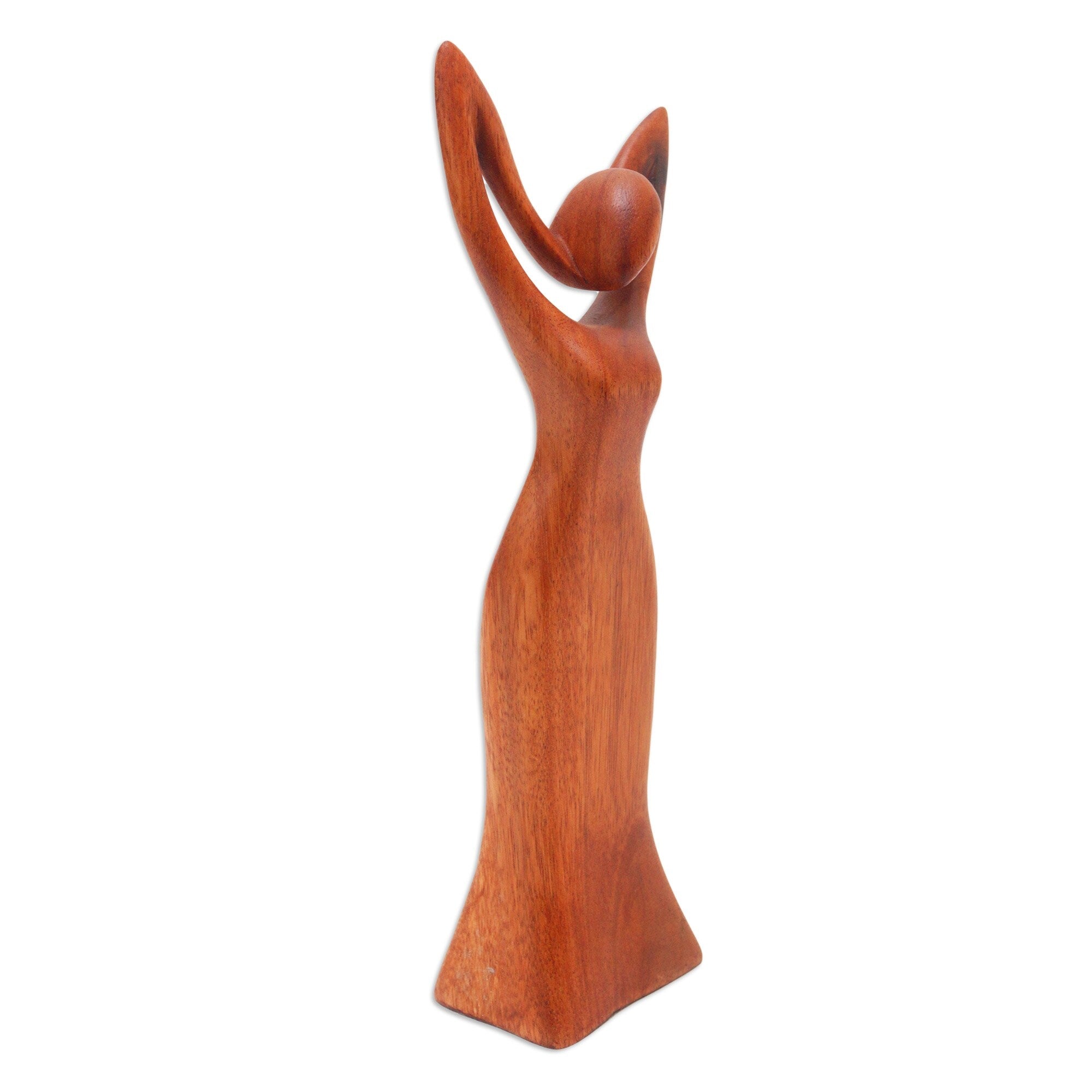 Novica Handmade Self Love Wood Sculpture