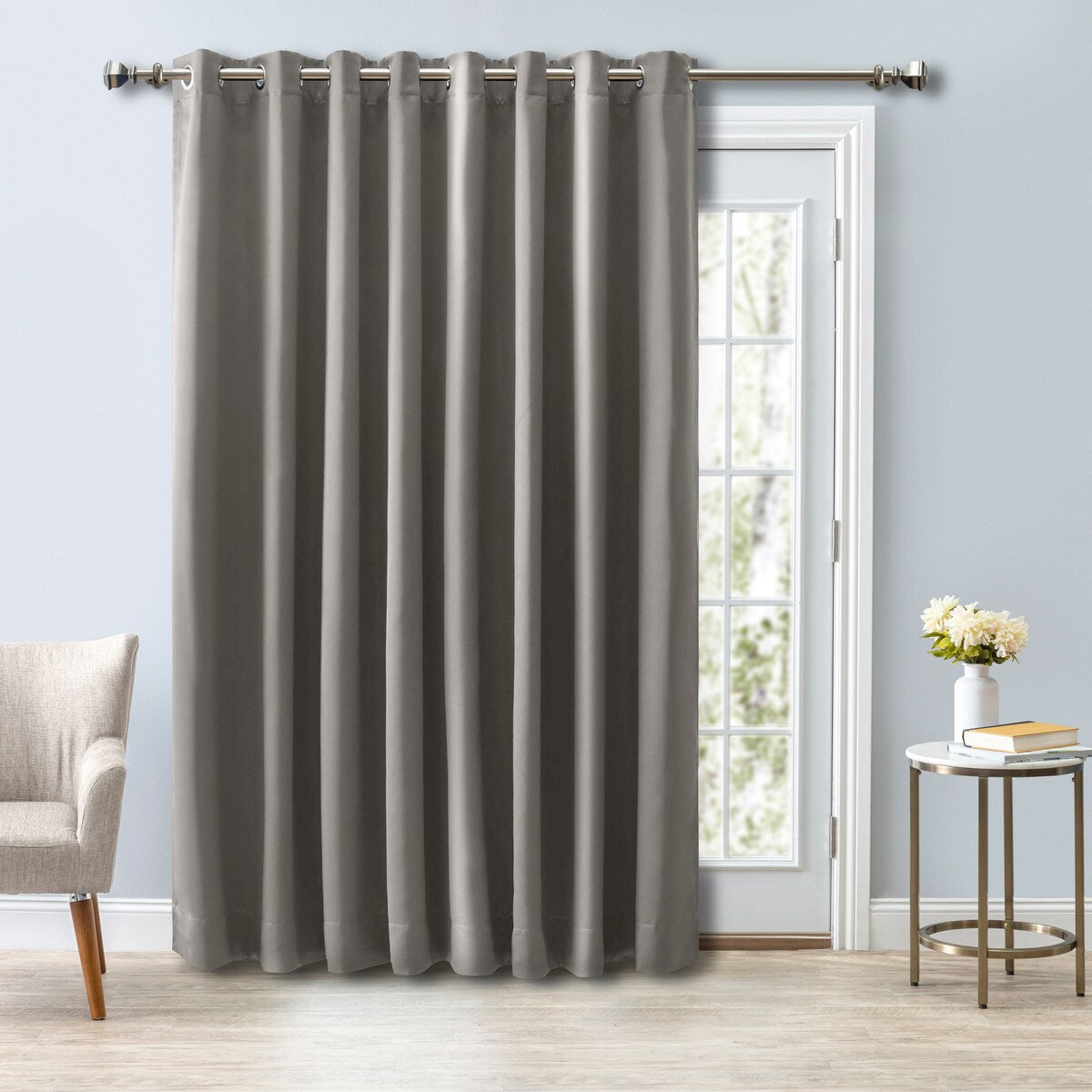 Ultimate Blackout Grommet Top Patio Curtain Panel - 112 Wide