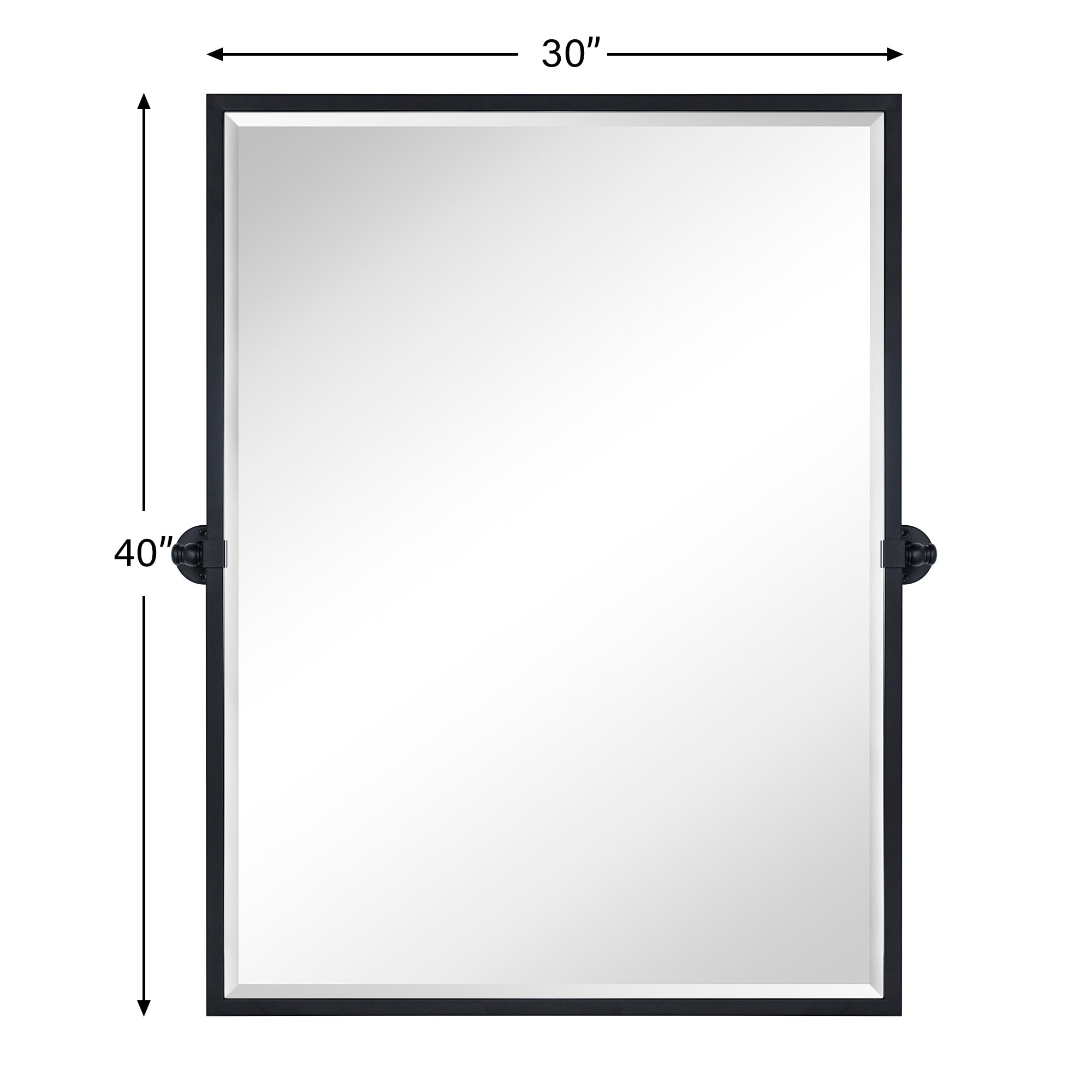 TEHOME Blakley Rectangle Metal Wall Mirror