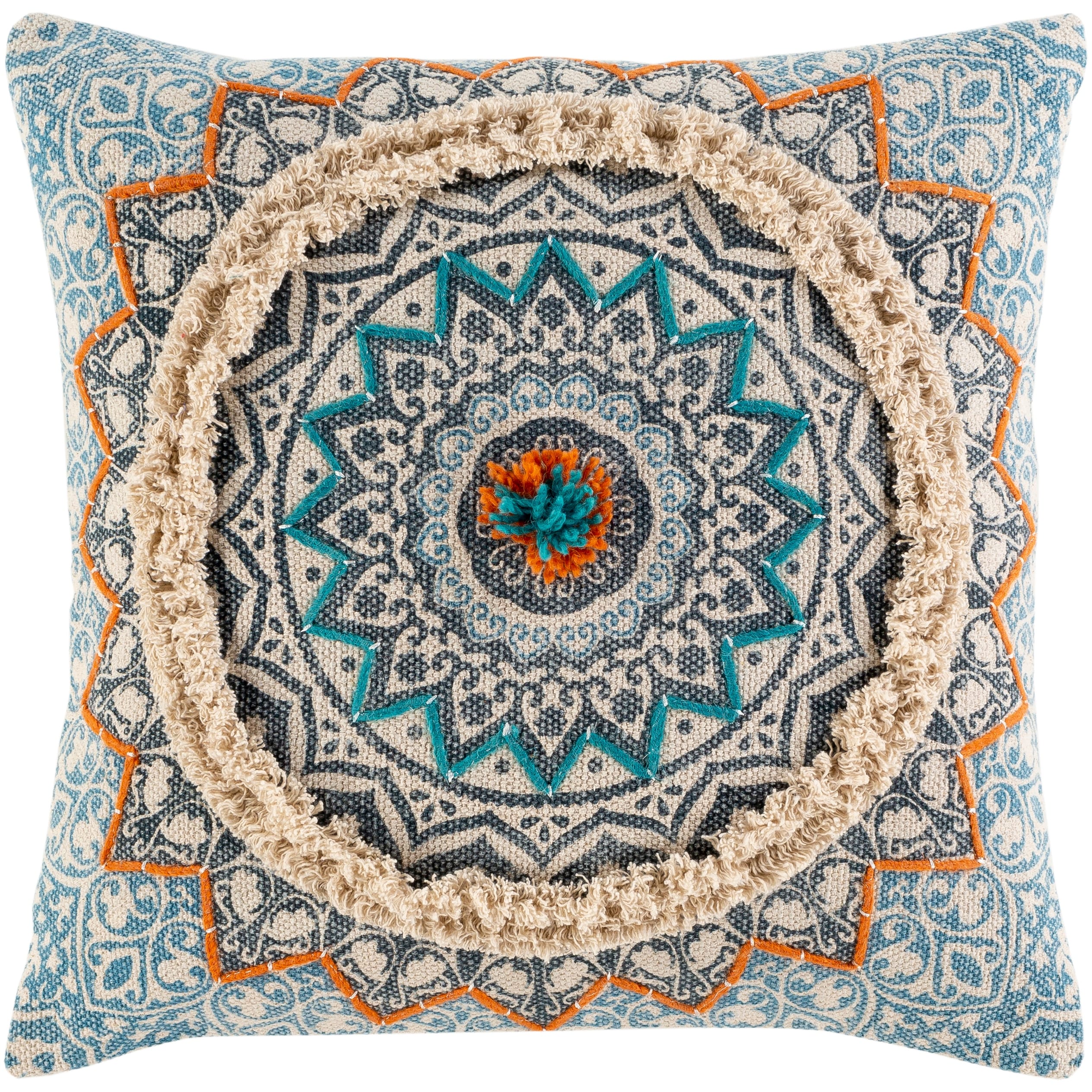 Artistic Weavers Cerena Hand Embroidered Boho Throw Pillow