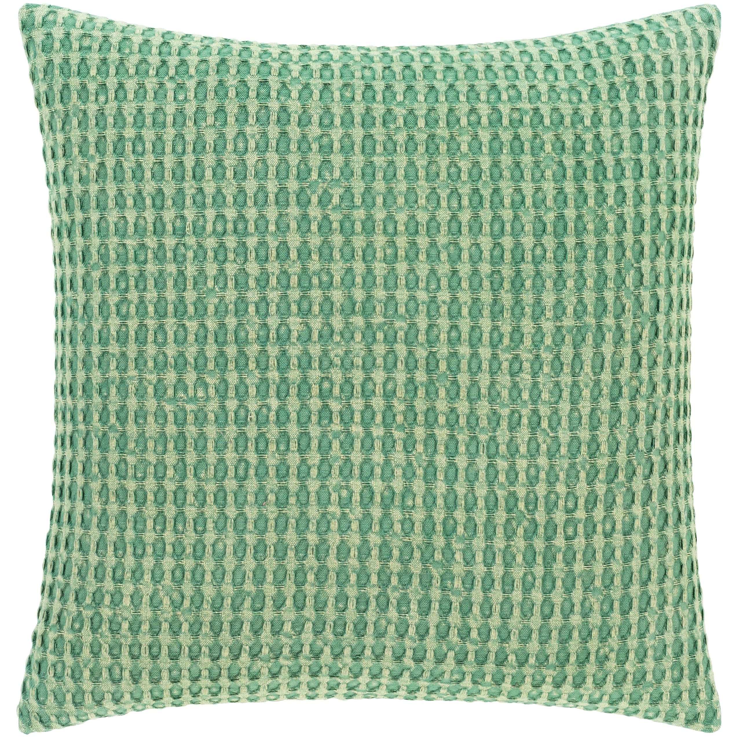 Livabliss Whitley Faded Waffle Weave Cotton Throw Pillow