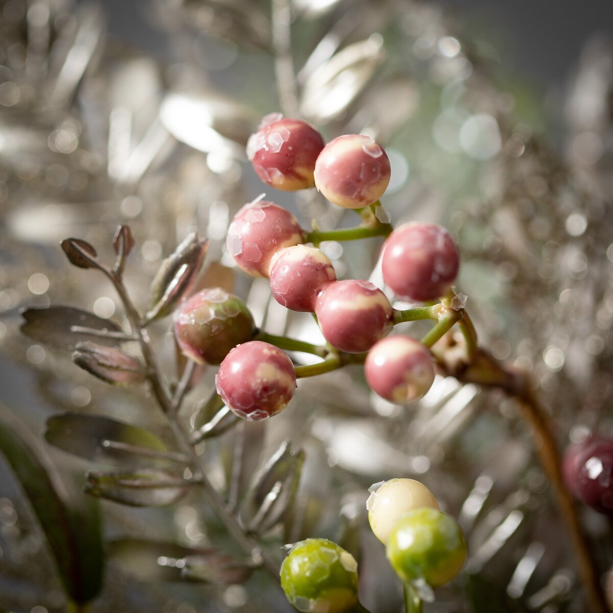 Sullivans Artificial Pine And Berry Wreath, Multicolored