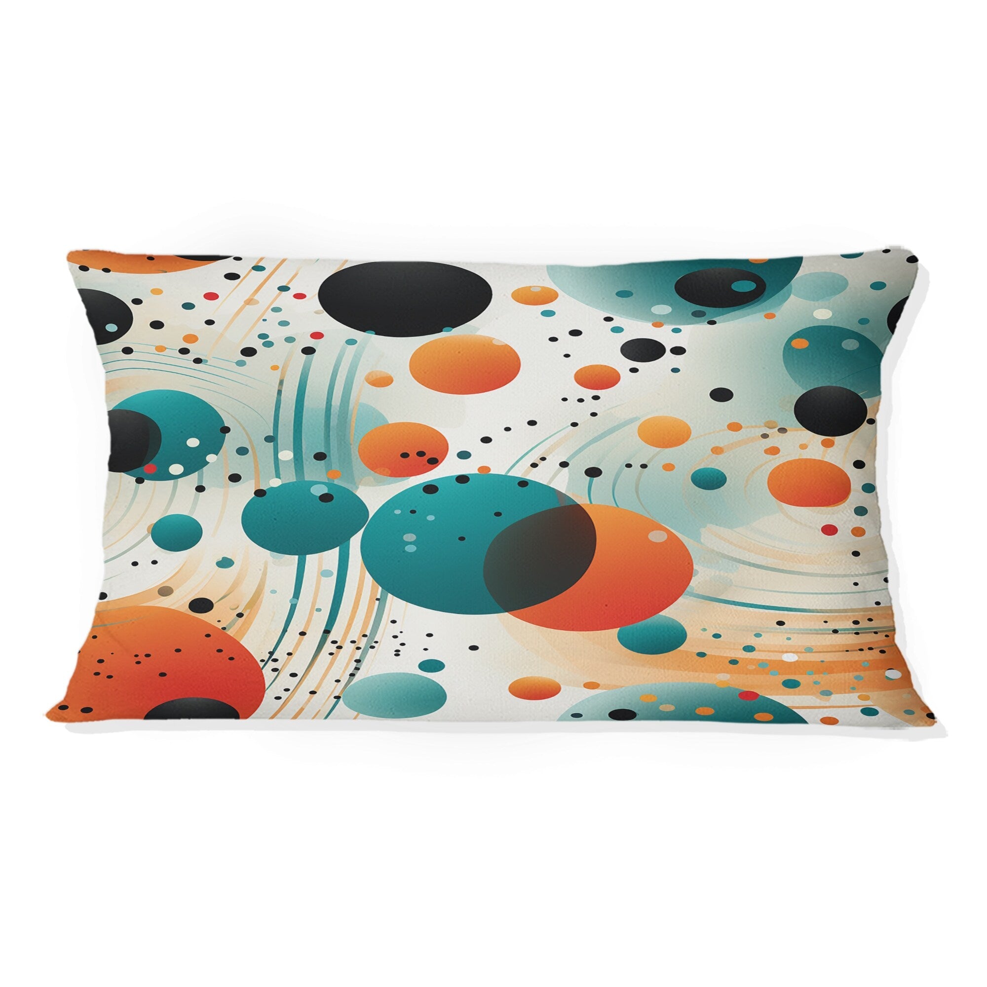 Designart Futurist Polka Nexus IV Polka Dots Printed Throw Pillow