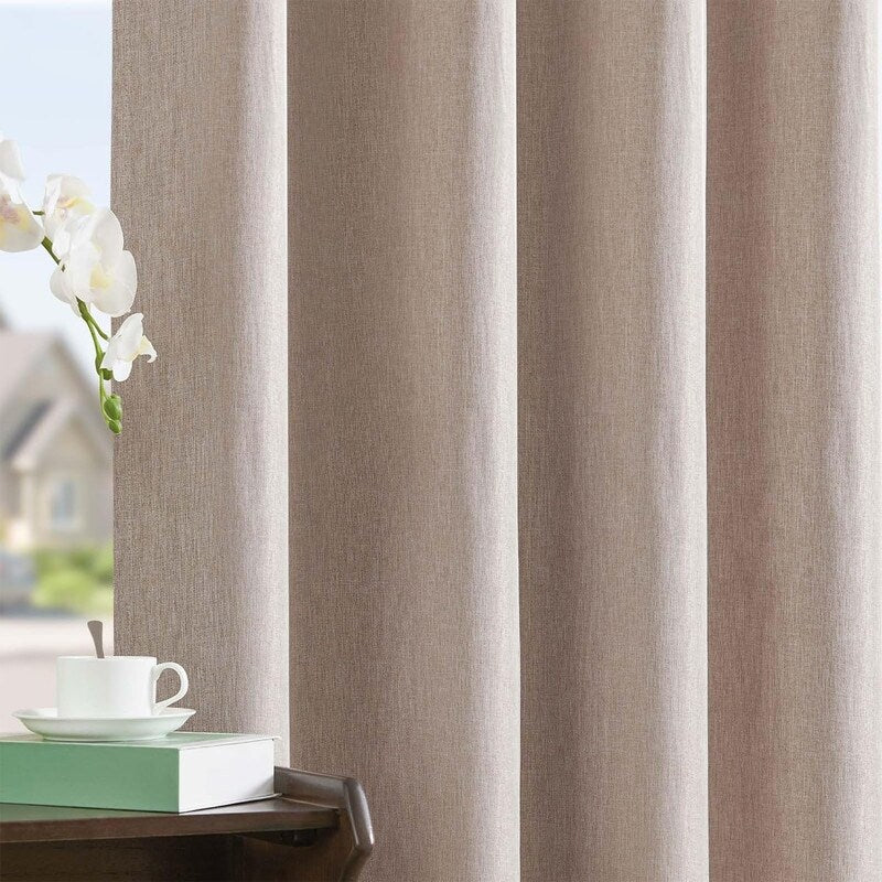 Blackout Curtains 84 Inch Length, 2 Panel Set, Living Room Insulated Curtains - 84L x 54W