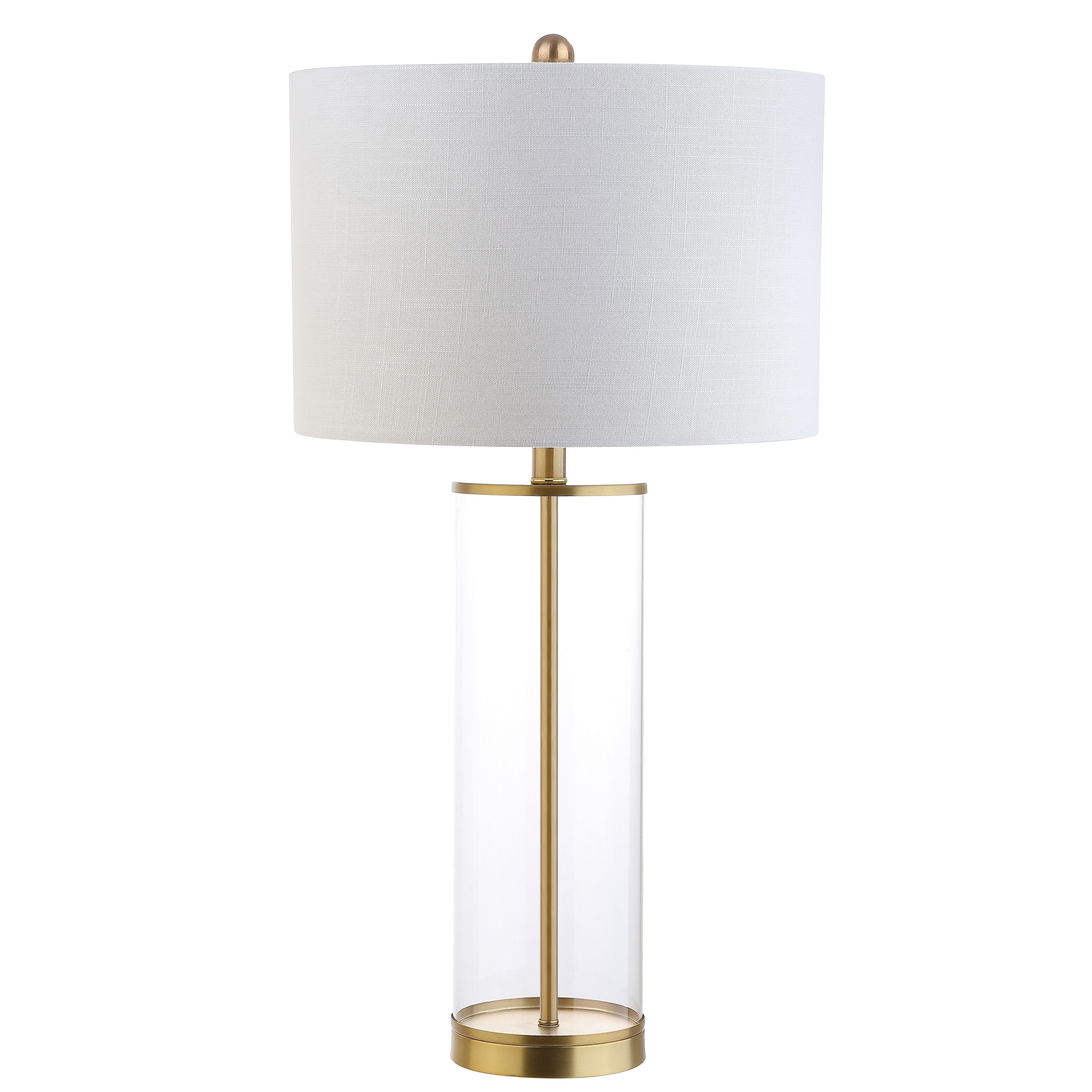 Parish 29 Glass LED Table Lamp, Clear/Chrome by JONATHAN Y