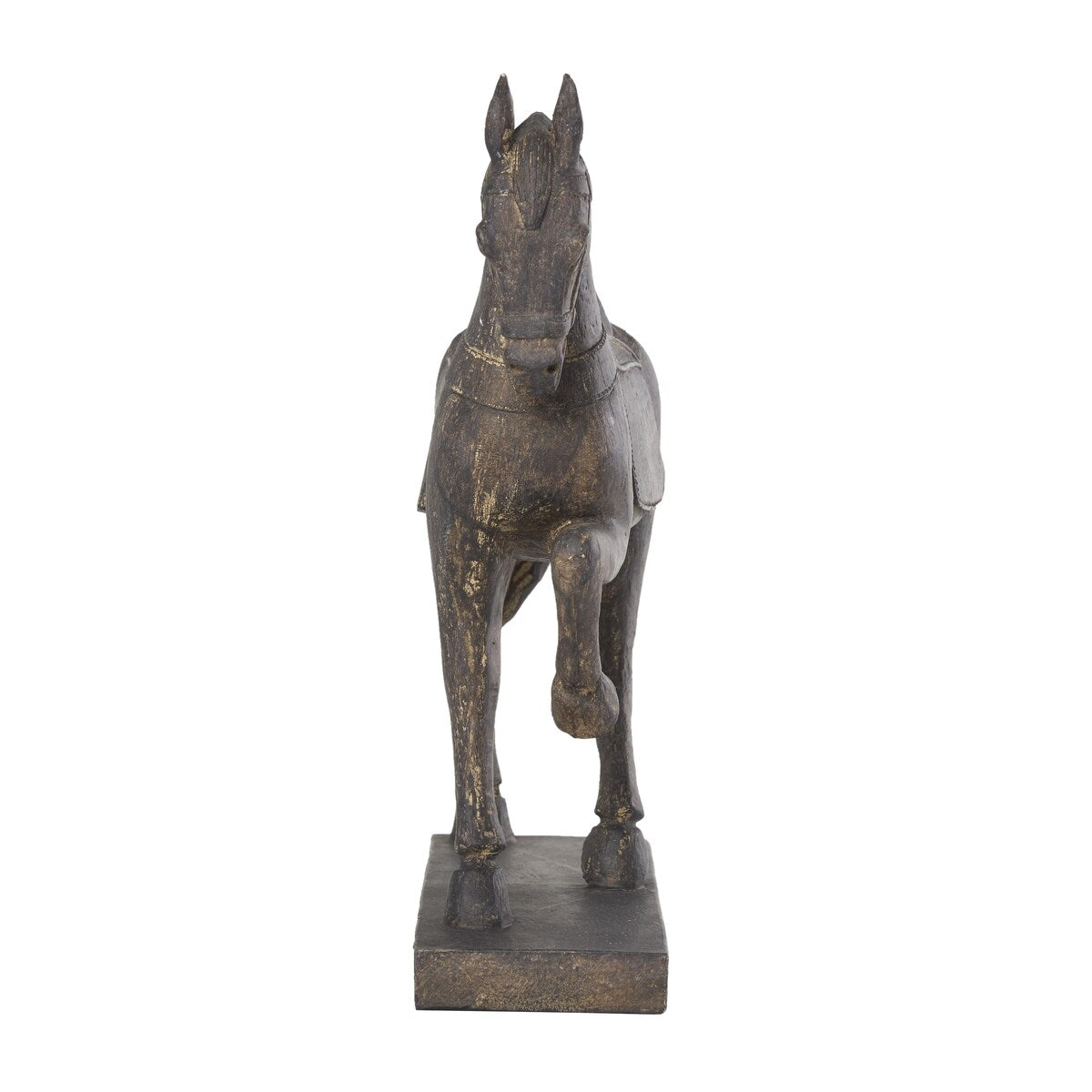 Polystone Horse Decorative Sculpture - Brown - Roche River Decor