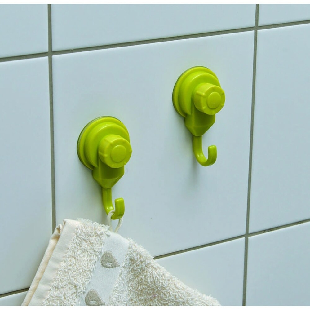 Suction Cup Hooks Shower-Kitchen Walls Organizer Loofah Set of 2