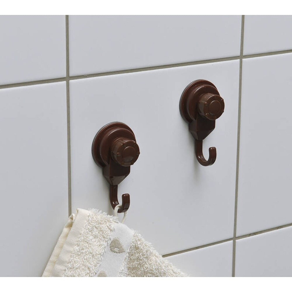 Suction Cup Hooks Shower-Kitchen Walls Organizer Loofah Set of 2