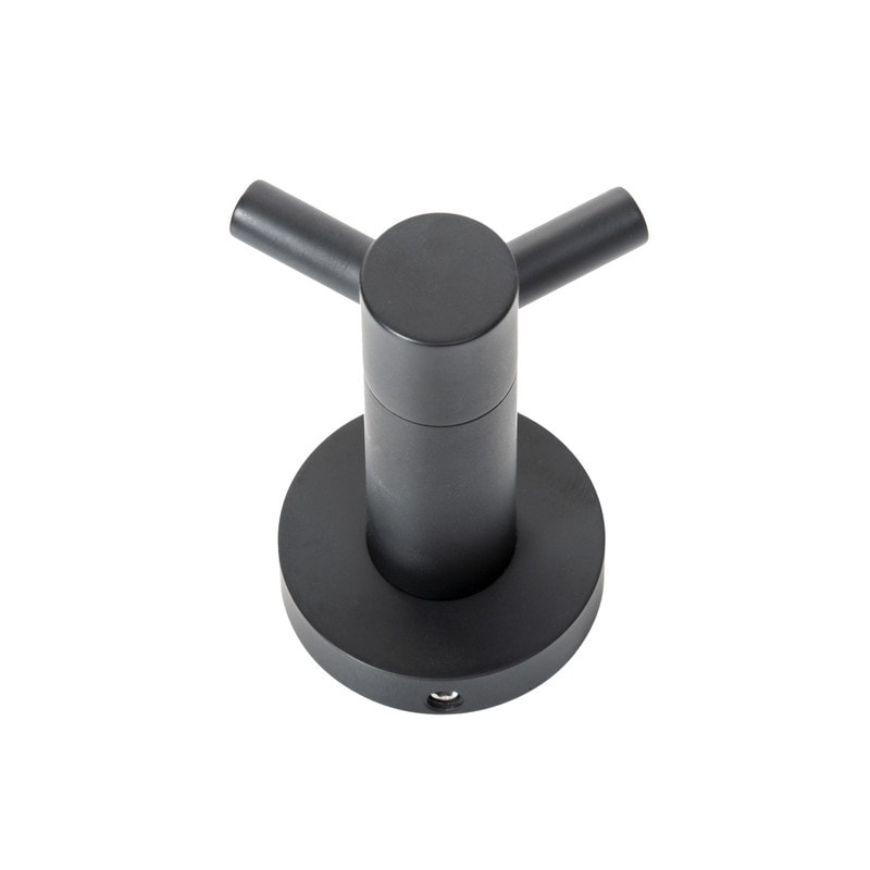 Italia Florence Series Double Robe Hook in Matte Black