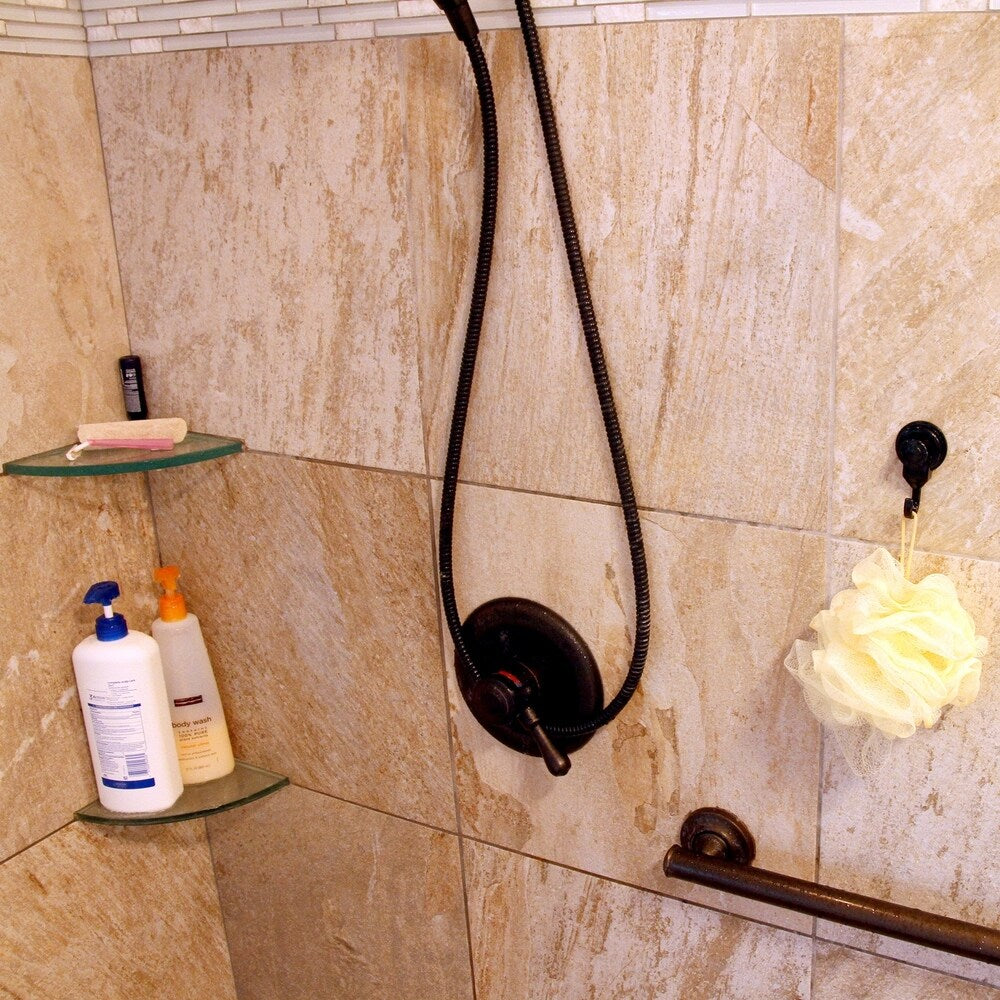 Suction Cup Hooks Shower-Kitchen Walls Organizer Loofah Set of 2