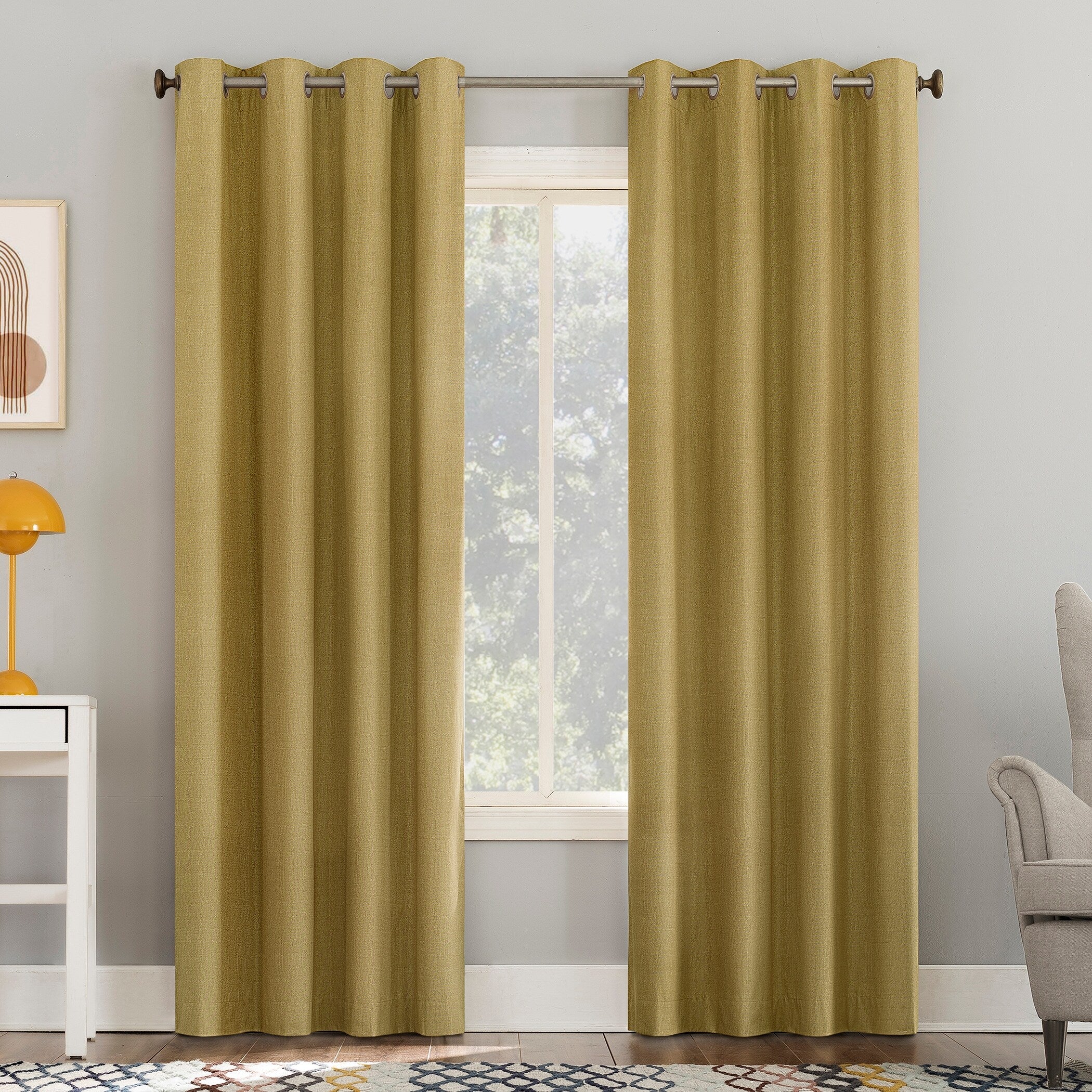 Sun Zero Duran Thermal Insulated Total Blackout Grommet 1-Piece Curtain Panel, Single Panel