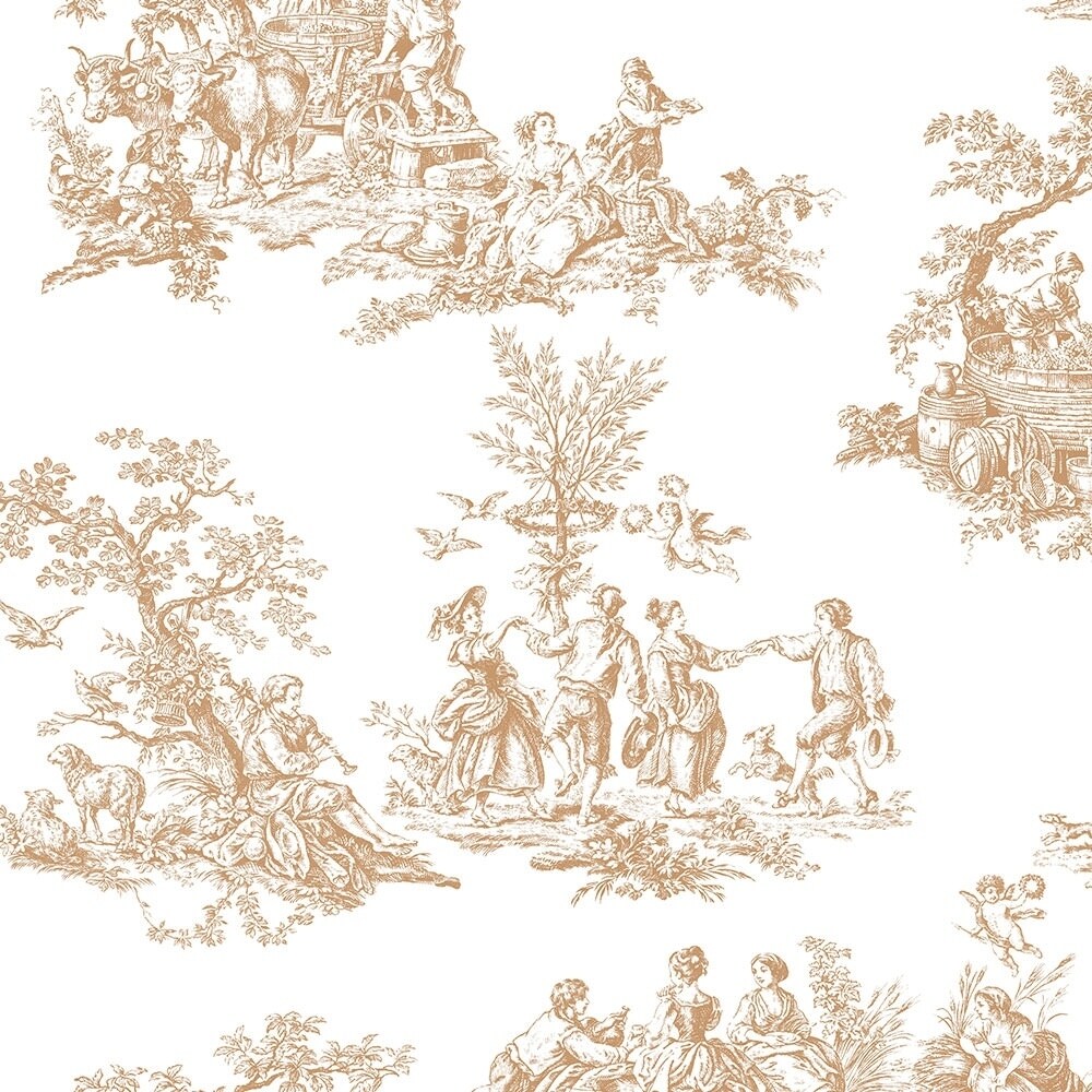 Romantic Toile Wallpaper