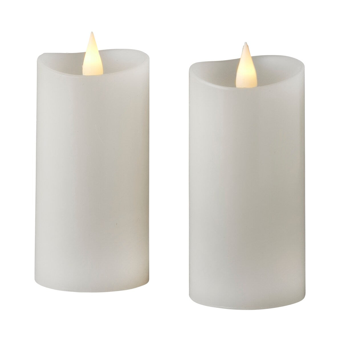 Classic Motion Flameless Candle 2x4 Set of 2 - White