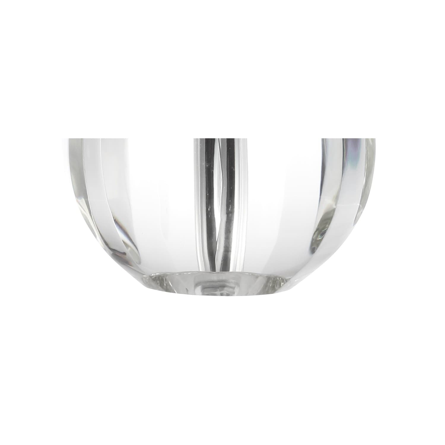 Wyman 16 Crystal Ball/Metal LED Table Lamp, Clear by JONATHAN Y