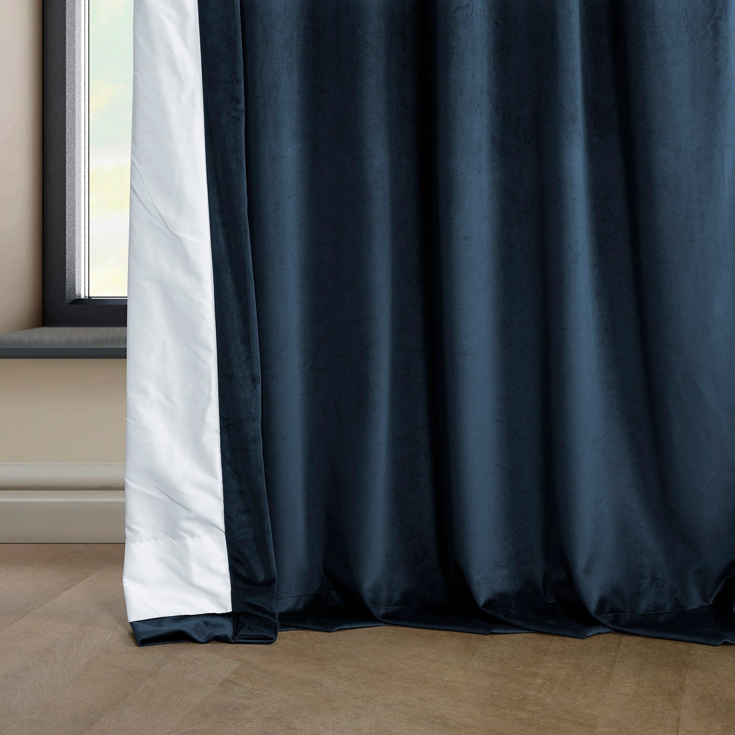 Exclusive Fabrics Heritage Plush Velvet Room Darkening Curtain (1 Panel) - Luxurious Single Drapery for Enhanced Room Darkening