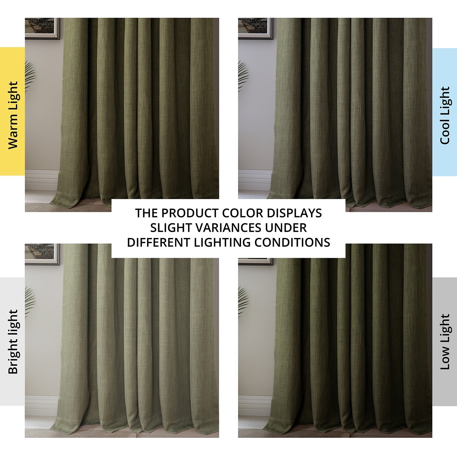 Exclusive Fabrics Faux Linen Extra Wide Room Darkening Curtains (1 Panel)