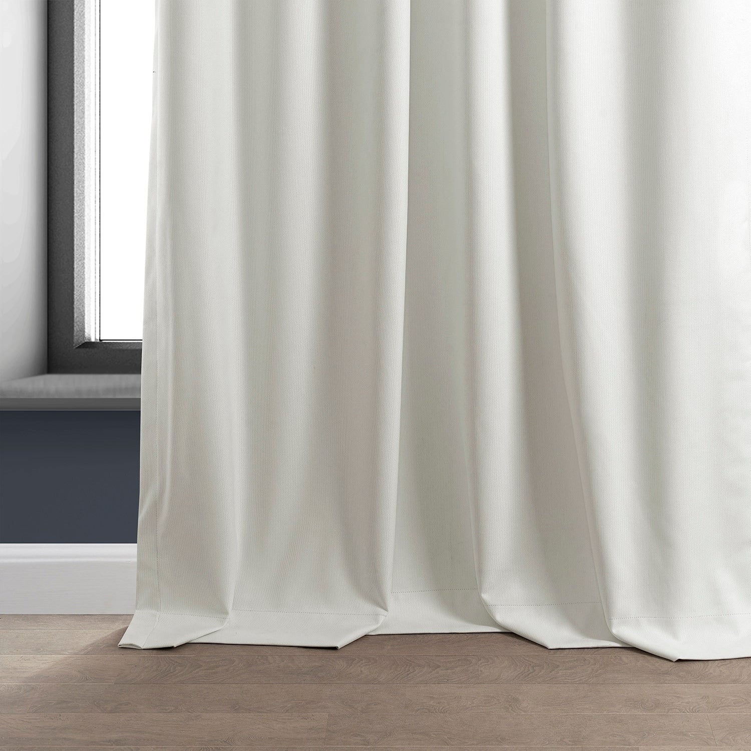 Exclusive Fabrics Performance Linen Luxury Blackout Curtains (1 Panel) - Thermal Insulation, Elegant Blackout Drapery