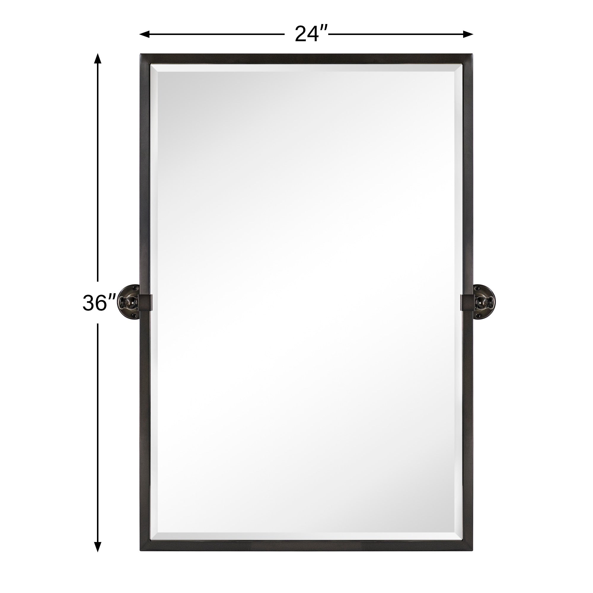 TEHOME Blakley Rectangle Metal Wall Mirror