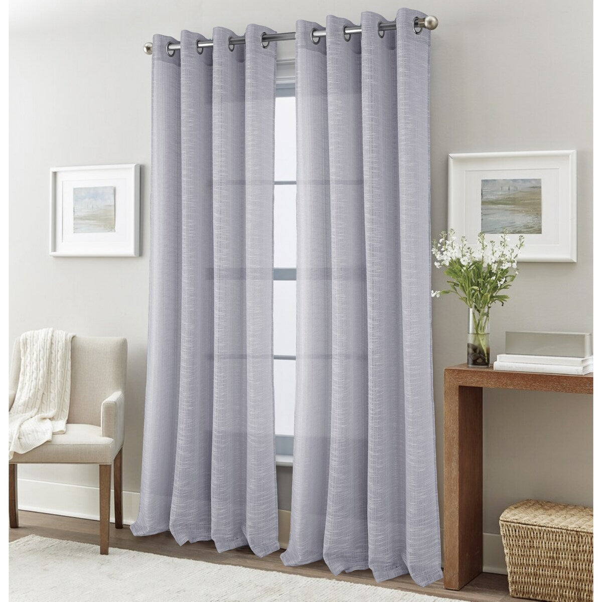 Dexter Linen Texture Window Curtain Panel