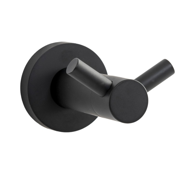 Italia Florence Series Double Robe Hook in Matte Black