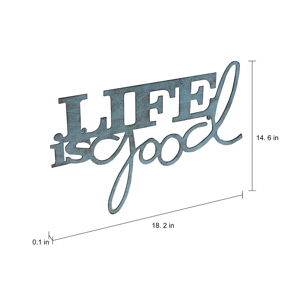 Lavish Home 3D Metal Wall Art - Life is Good