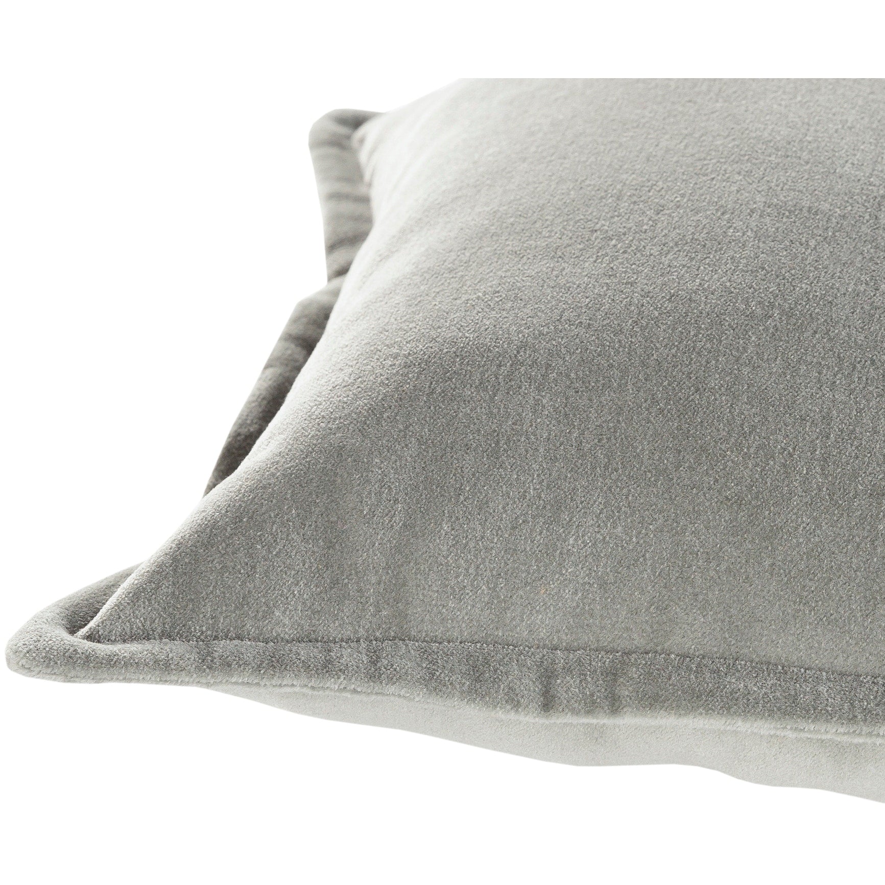 Livabliss Vianne Solid Cotton Velvet 30-inch Lumbar Throw Pillow