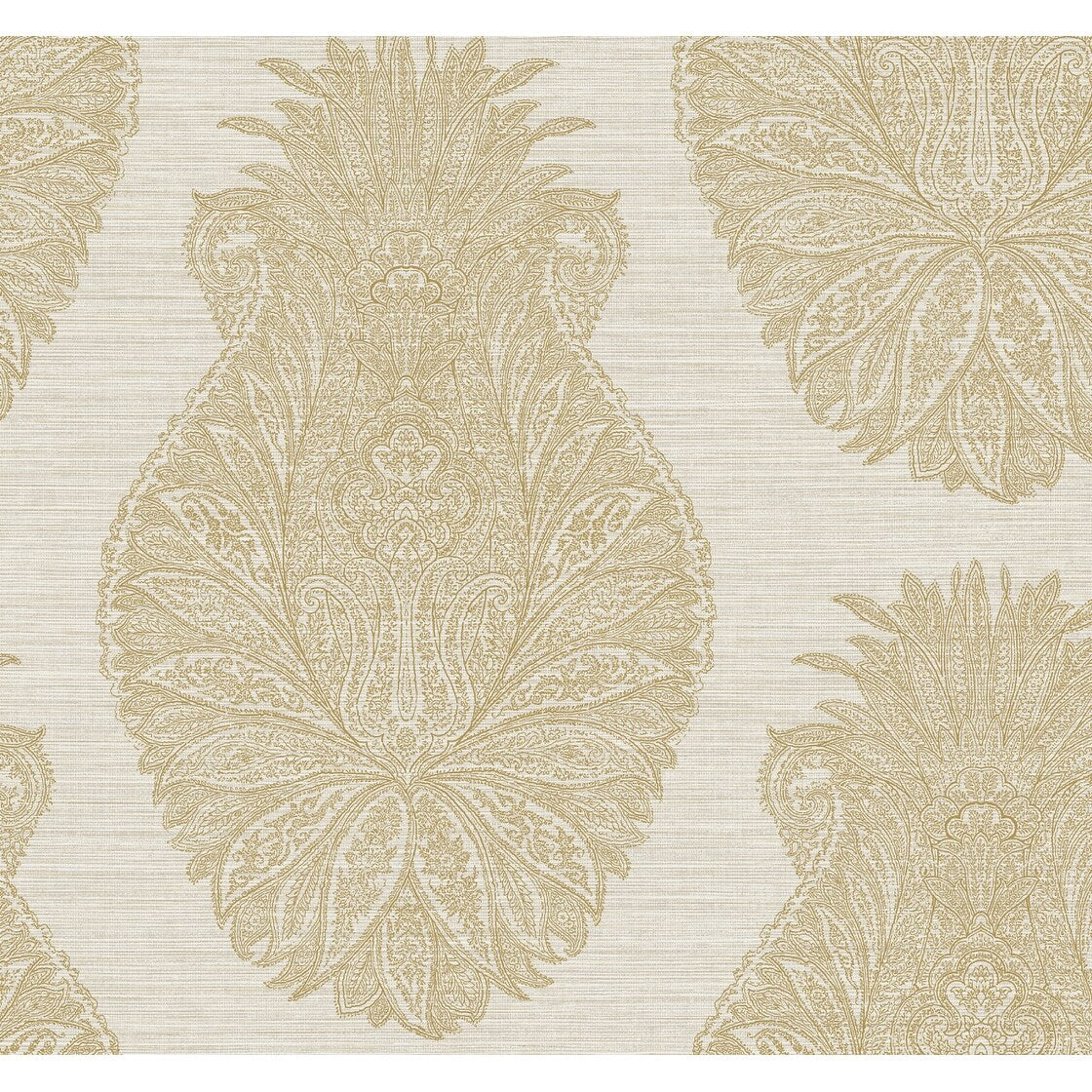 Seabrook Designs Lindon Peachtree Damask Unpasted Wallpaper