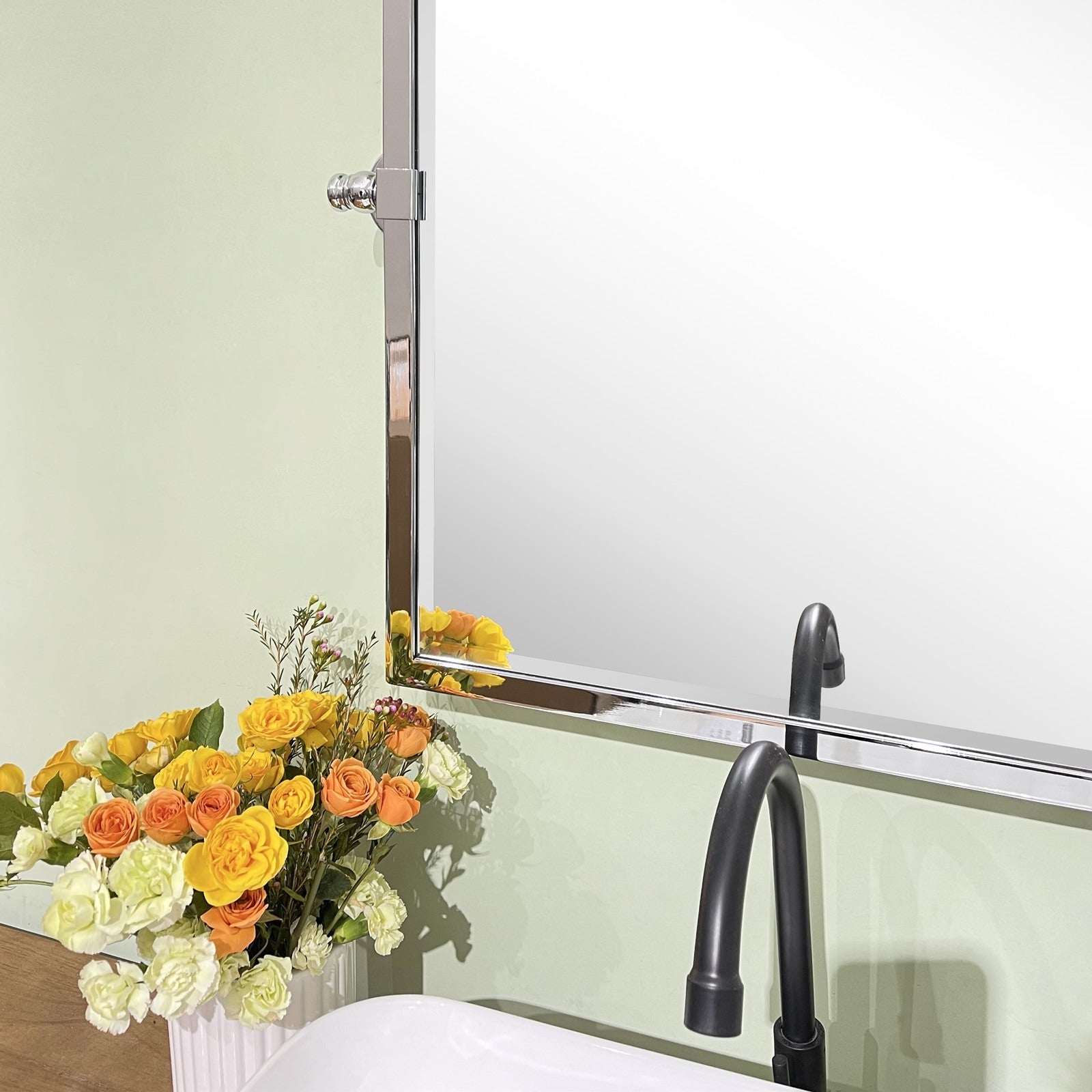 TEHOME Blakley Rectangle Metal Wall Mirror